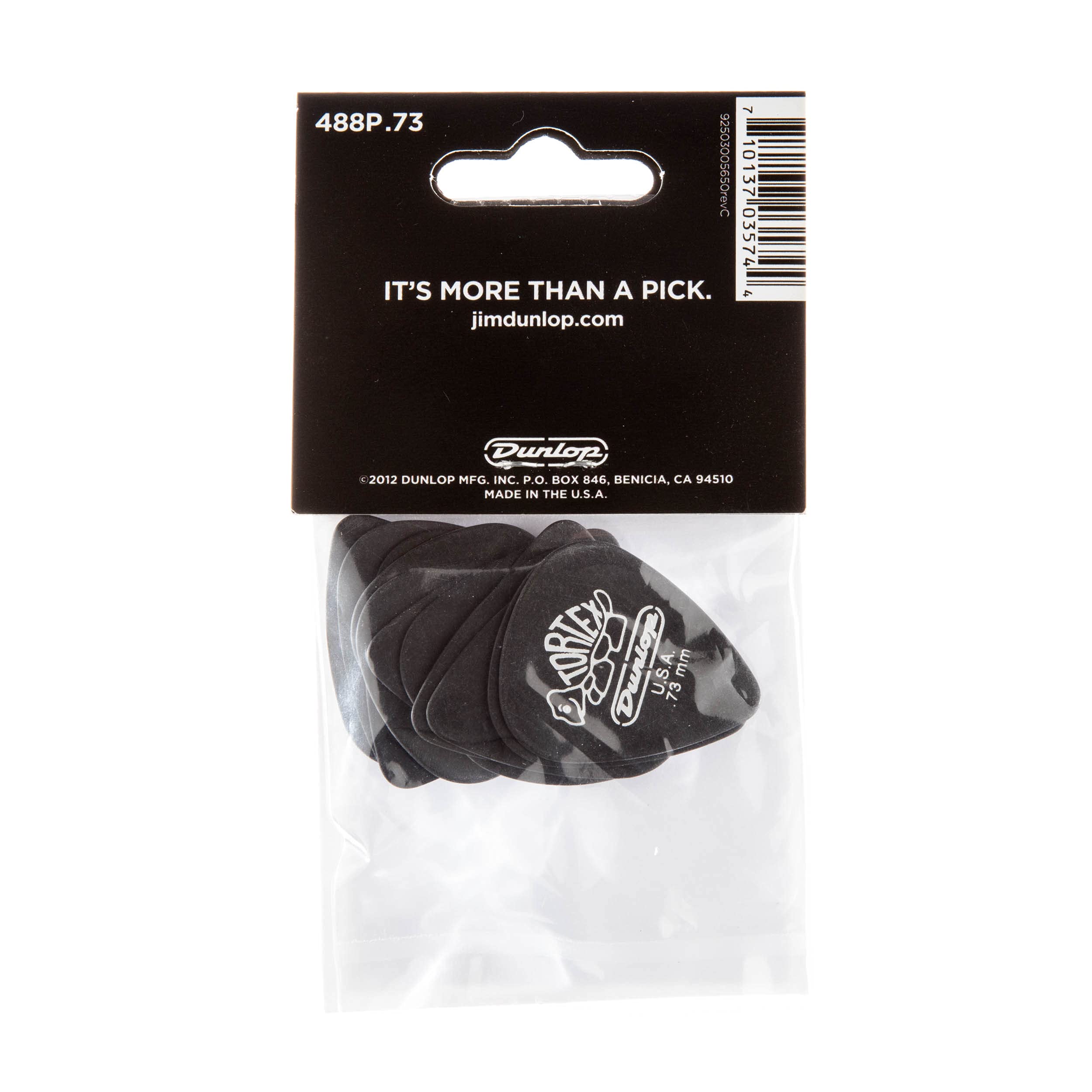 Jim Dunlop Pitch Black, .73mm, 12/Player's Pack - Image 3