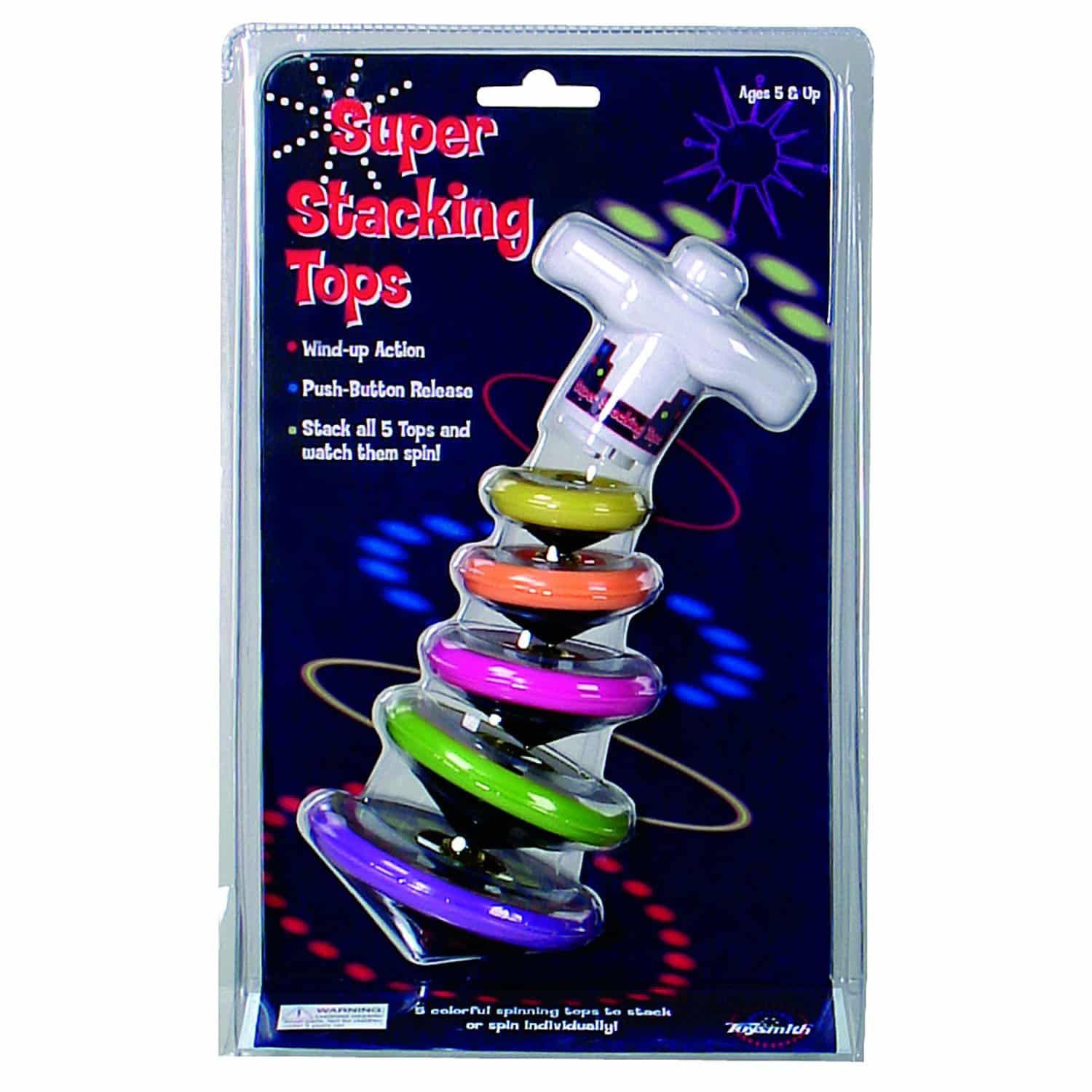 Toysmith Super Stacking Tops Kit, For Boys & Girls Ages 3+ - Image 2