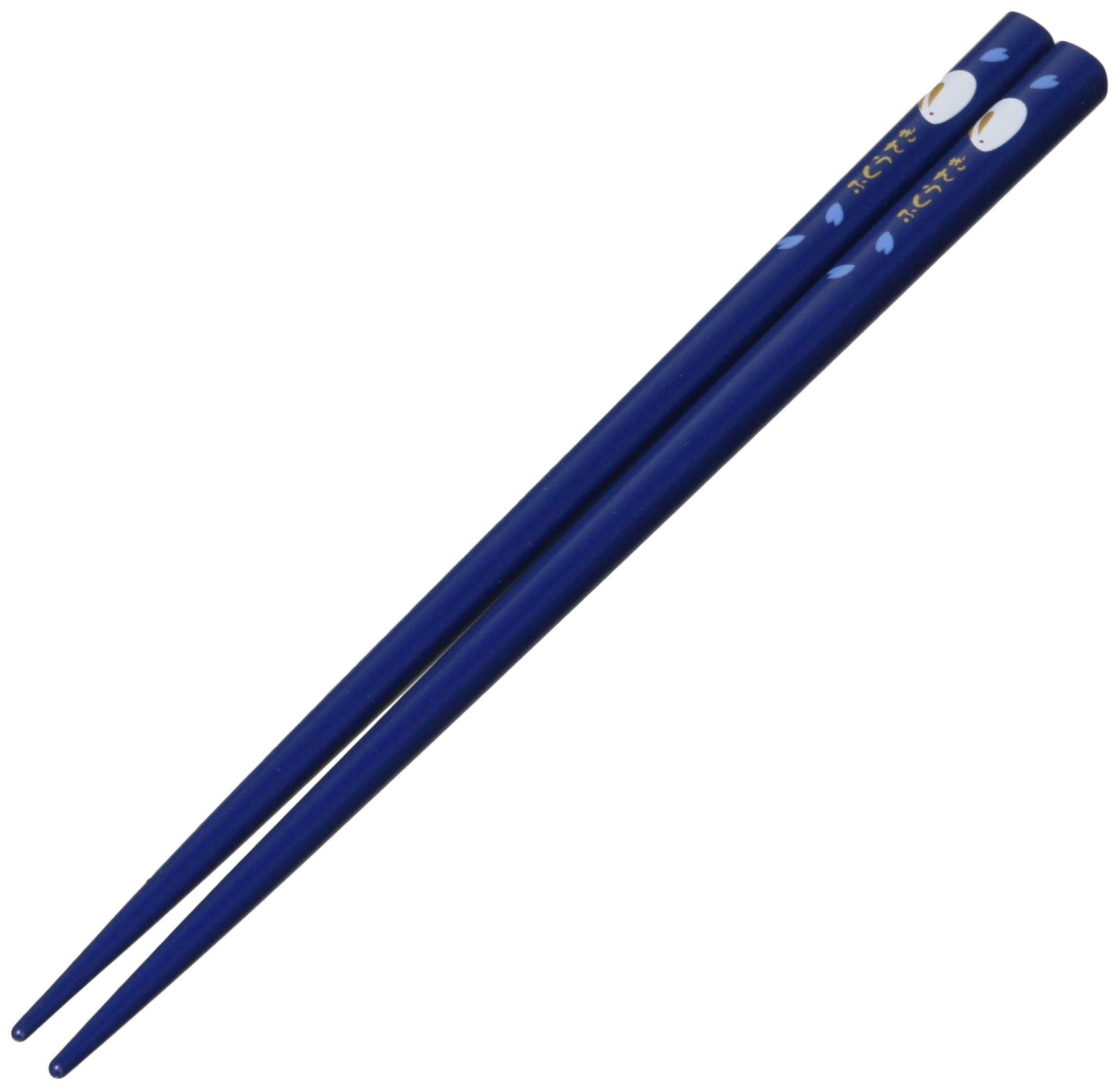 Skater Japanese Rabbit Blossom Chopstick and Case Blue - Image 3