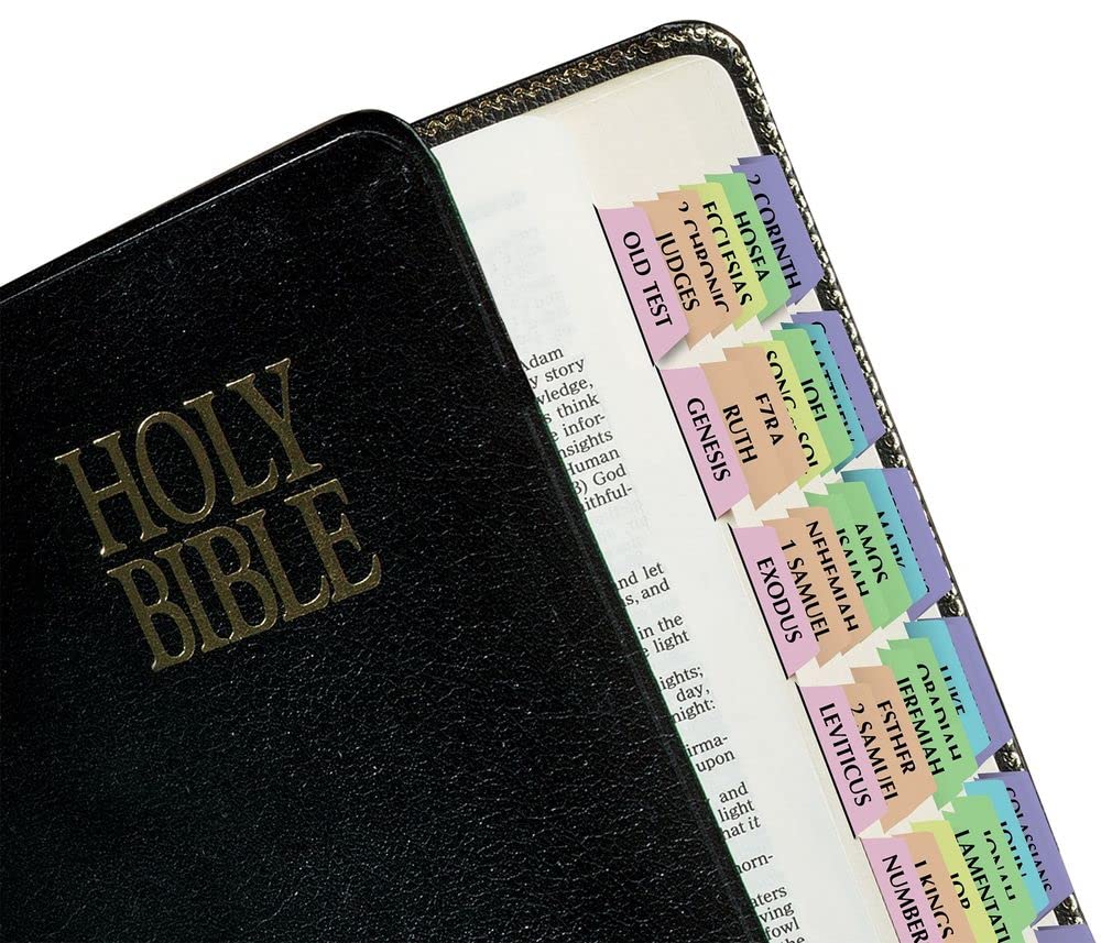 Tabbies Rainbow Bible Indexing Tabs, Old & New Testaments, 80 Tabs Including 64 Books & 16