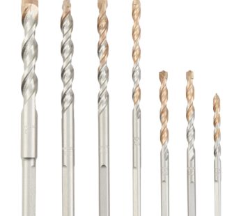 DEWALT Masonry Drill Bit Set, Percussion, Concrete & Block, 7-Piece (DW5207)