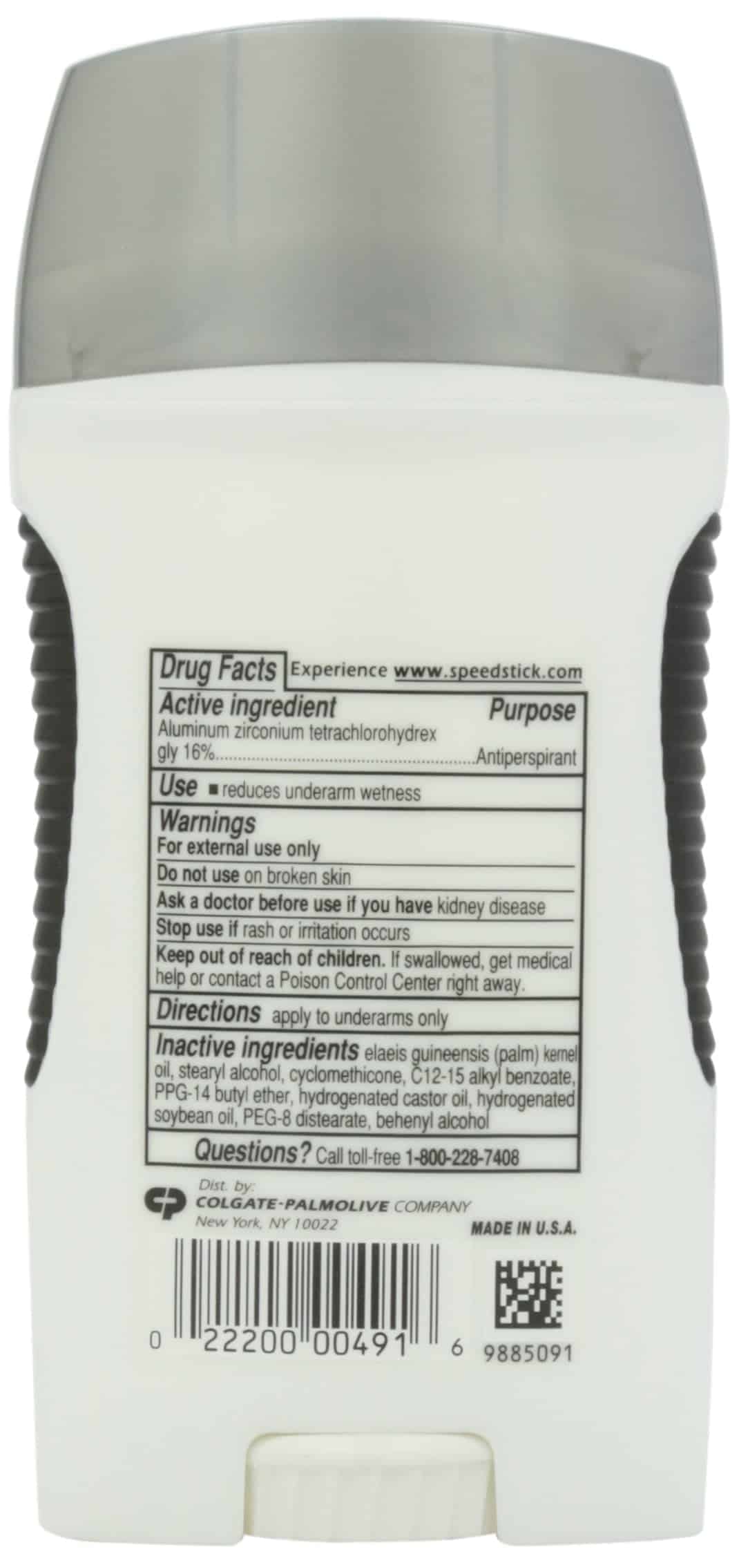 Speed Stick Antiperspirant & Deodorant Solid, Unscented, 3 oz - Image 2