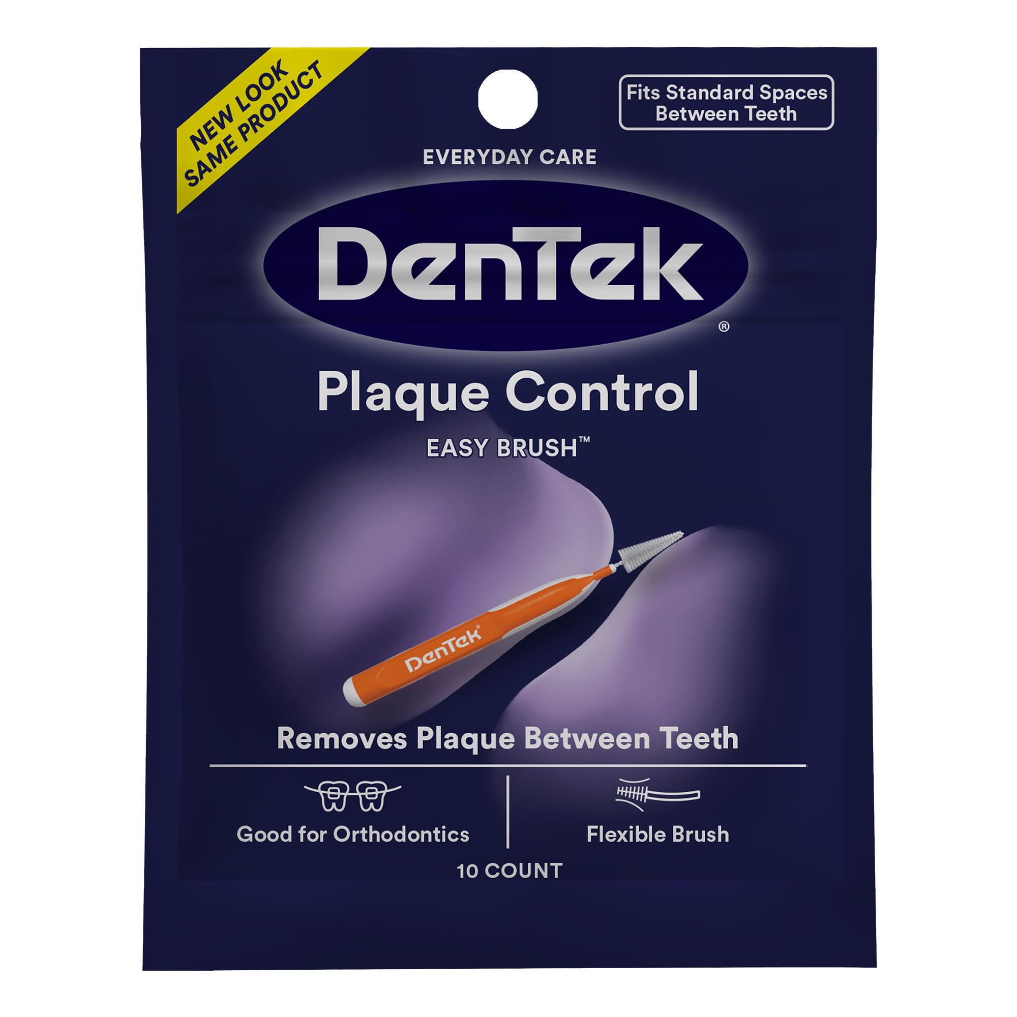 DenTek Easy Brush Interdental Cleaners | Brushes Between Teeth | Standard | Mint Flavor |