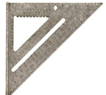 Swanson Tool T0101 Speed Square with Blue Layout Book