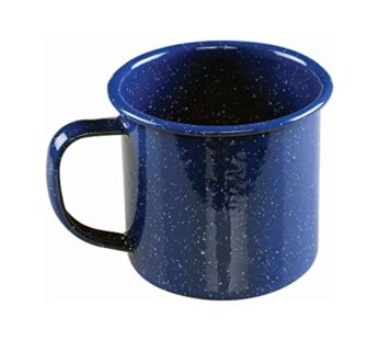 Coleman 12oz Enamel Coffee Mug, Impact-Resistant, Dishwasher-Safe, Perfect for Camping, Pi