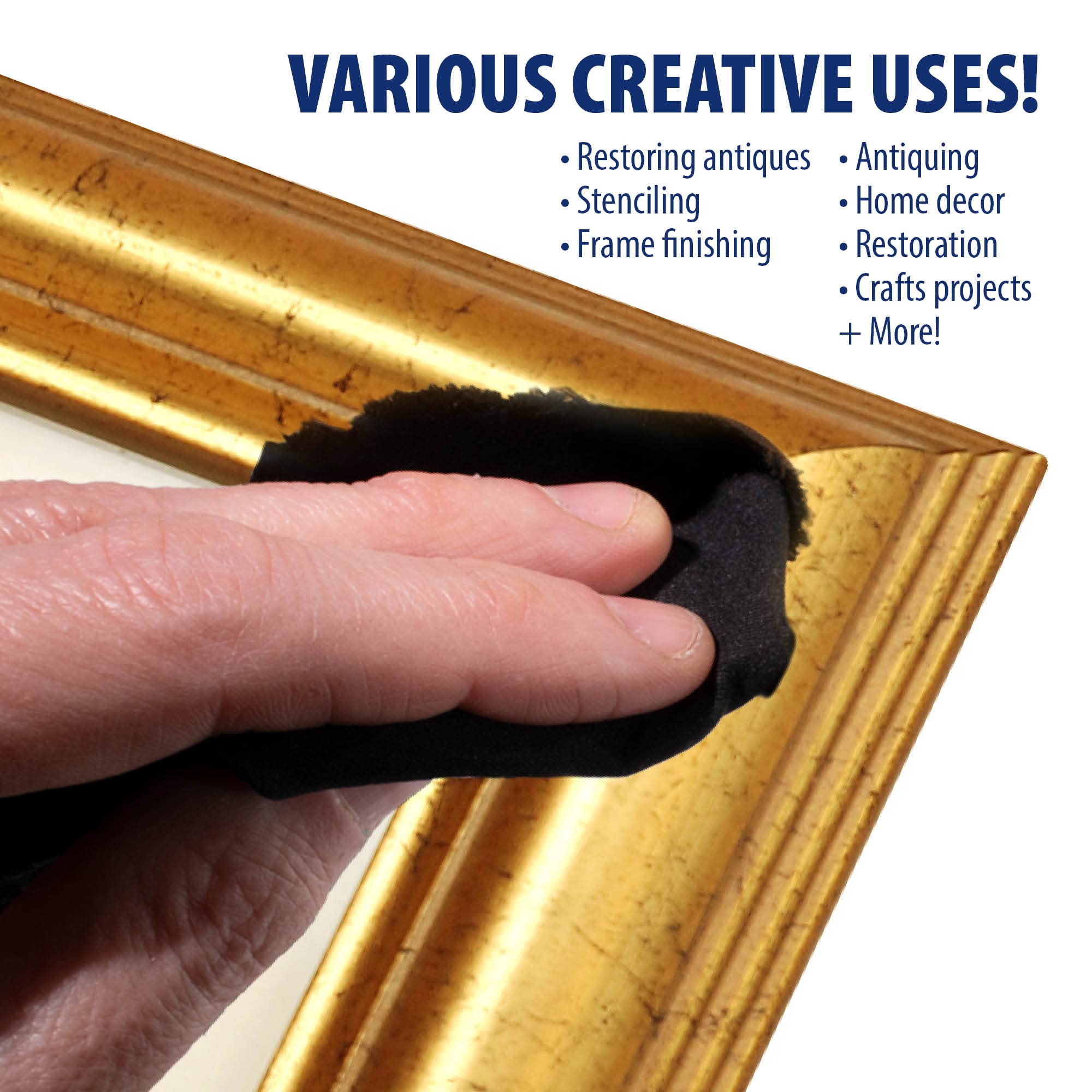 AMACO Rub n Buff Wax Metallic Finish - Rub n Buff Gold Leaf 15ml Tube - Versatile Gilding - Image 4
