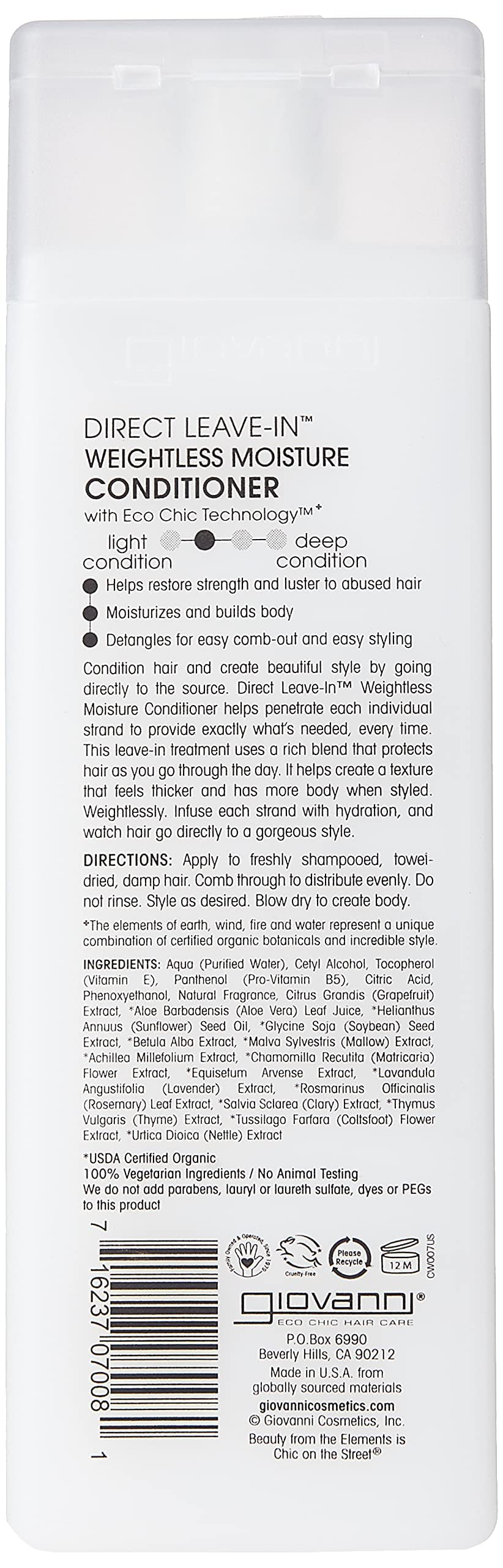 Giovanni Direct Leave In Treatment Conditioner, 8.5 oz - Image 2