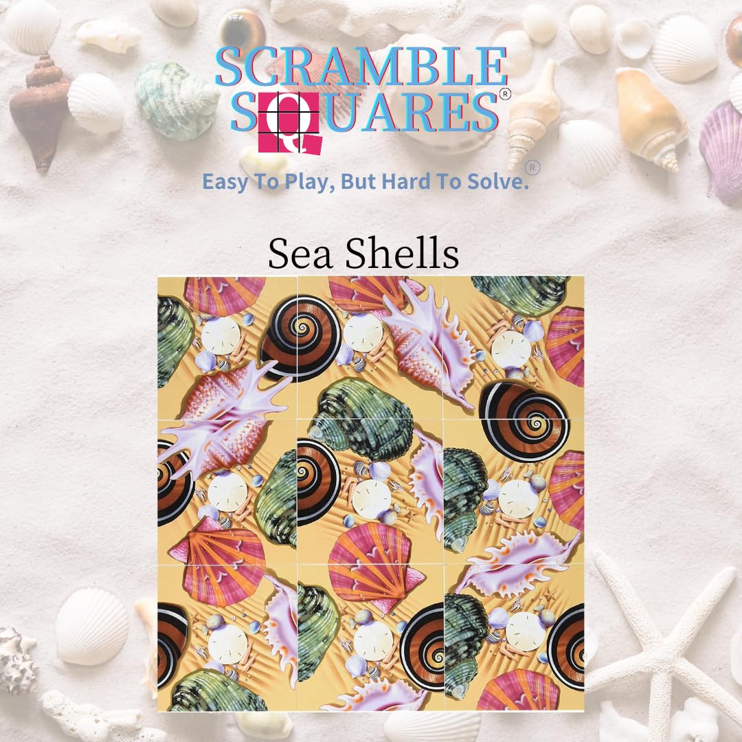 Scramble Squares Sea Shells 9 Piece Challenging Puzzle - Engaging Brain Teaser and Mind Ga - Image 6