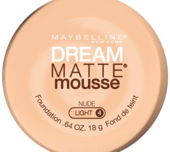 Maybelline New York Dream Matte Mousse Foundation, Nude, 0.64 oz.