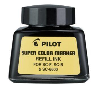 PILOT Super Color Permanent Marker Refill Ink, Black Ink, 1 Ounce Bottle with Dropper (435
