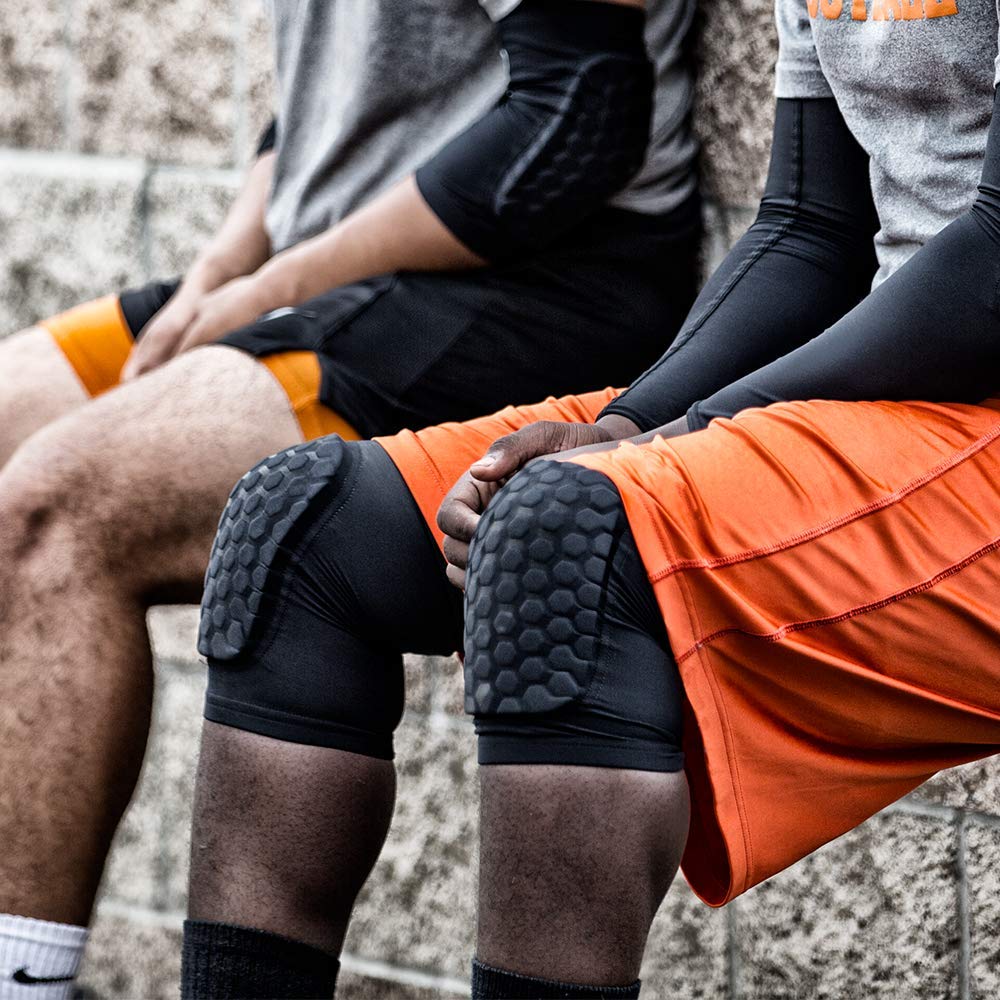 McDavid Hex Pads for Knees, Elbows & Shins, Moisture Wicking with HEX Technology, Black, A - Image 5