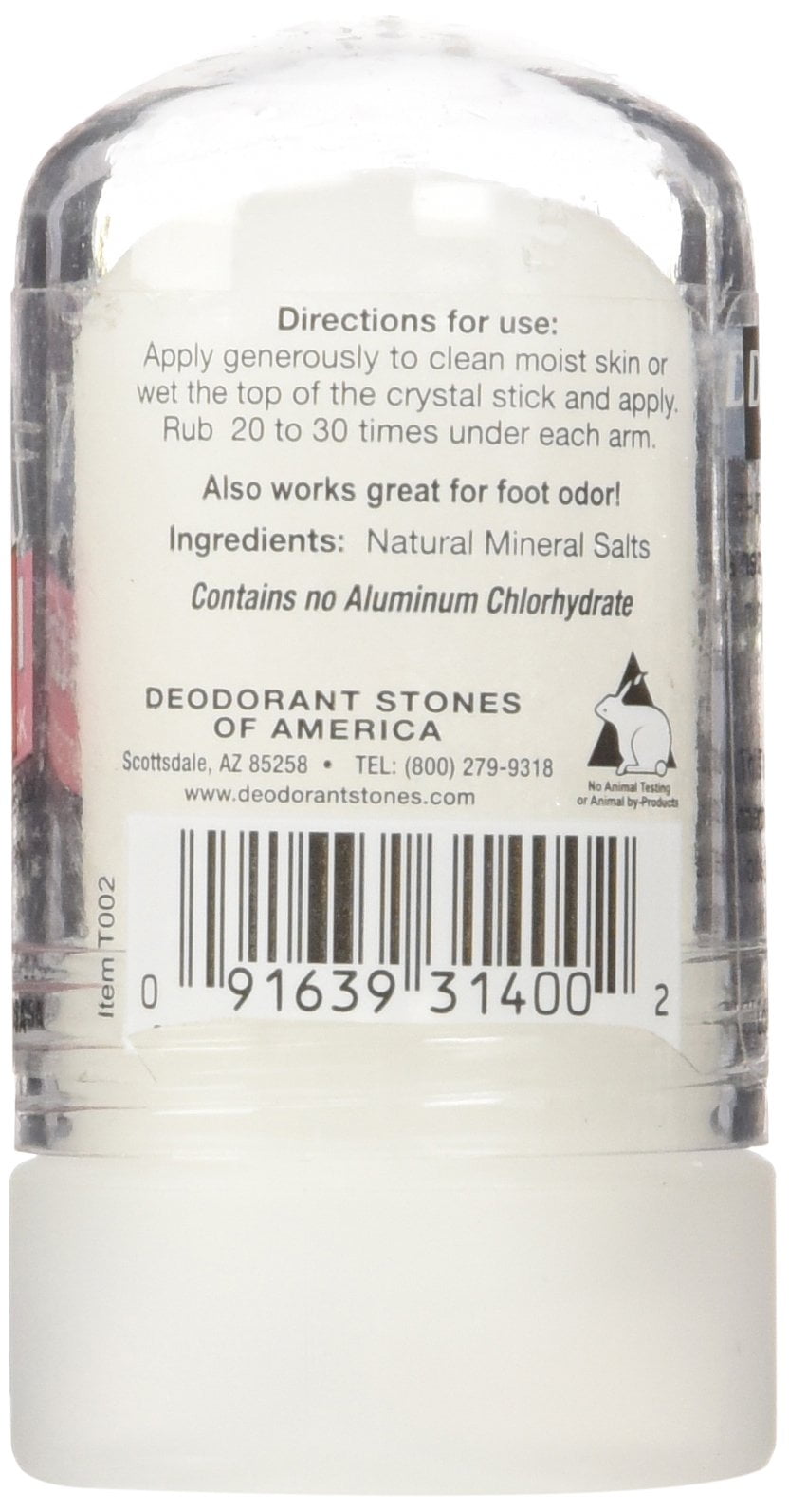 THAI 100% Natural Crystal Deodorant Stick, Mini Travel Size (2.125 Ounces) - Image 3
