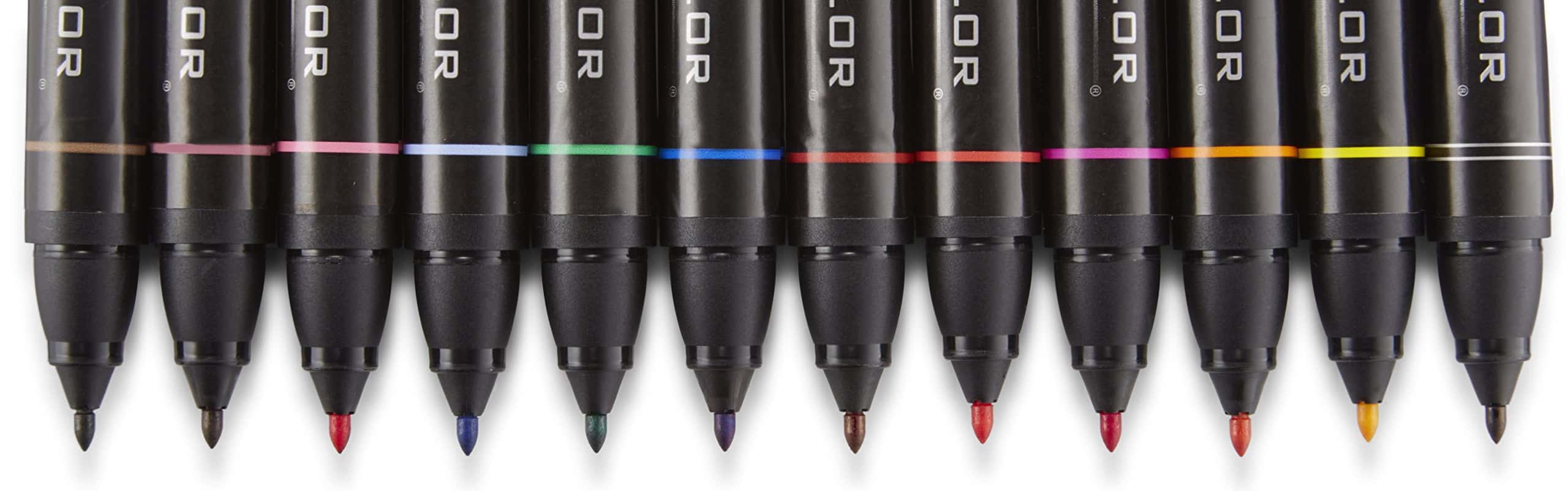 Prismacolor 97 Premier Double-Ended Art Markers, Fine and Chisel Tip, 24-Count with Carryi - Image 8