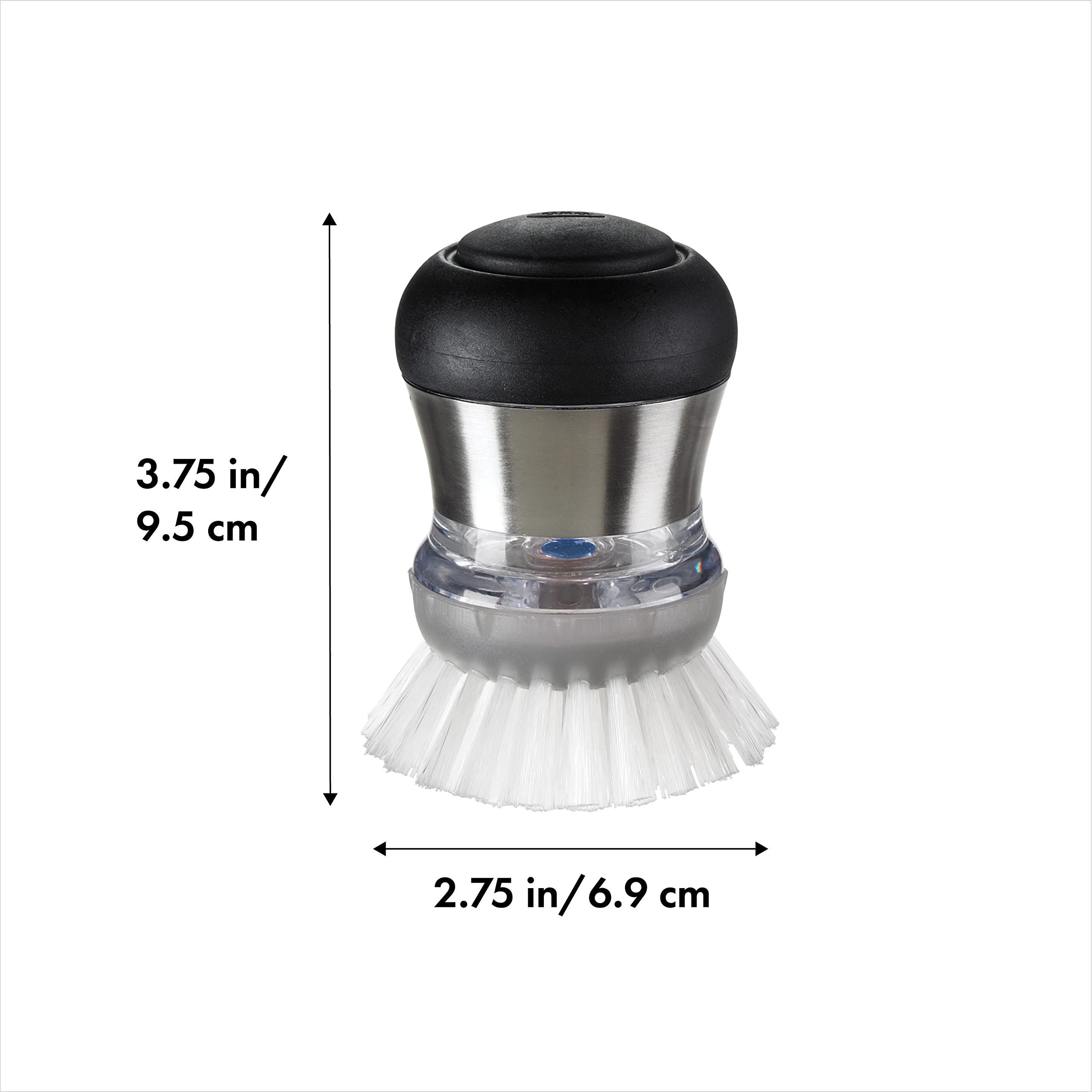 OXO SteeL Soap Dispensing Palm Brush - Image 2