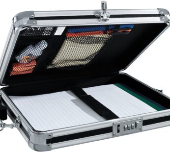 Vaultz Locking Clipboard with Storage – Heavy Duty Metal Clip Board Box Holds 8.5″ x 11″ L