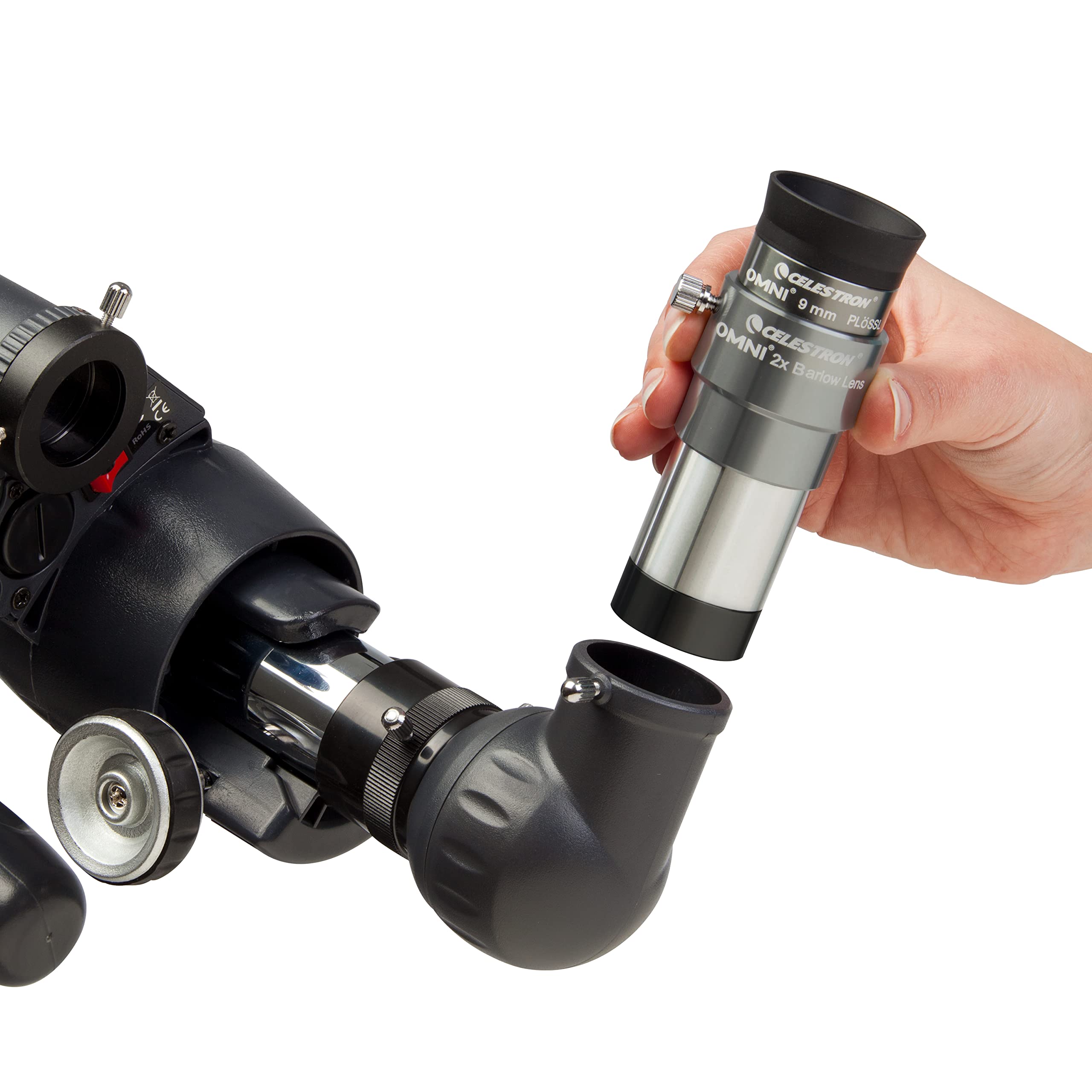 Celestron Omni 1.25" 2X Barlow Lens, Multi, Model Number: 93326 - Image 3