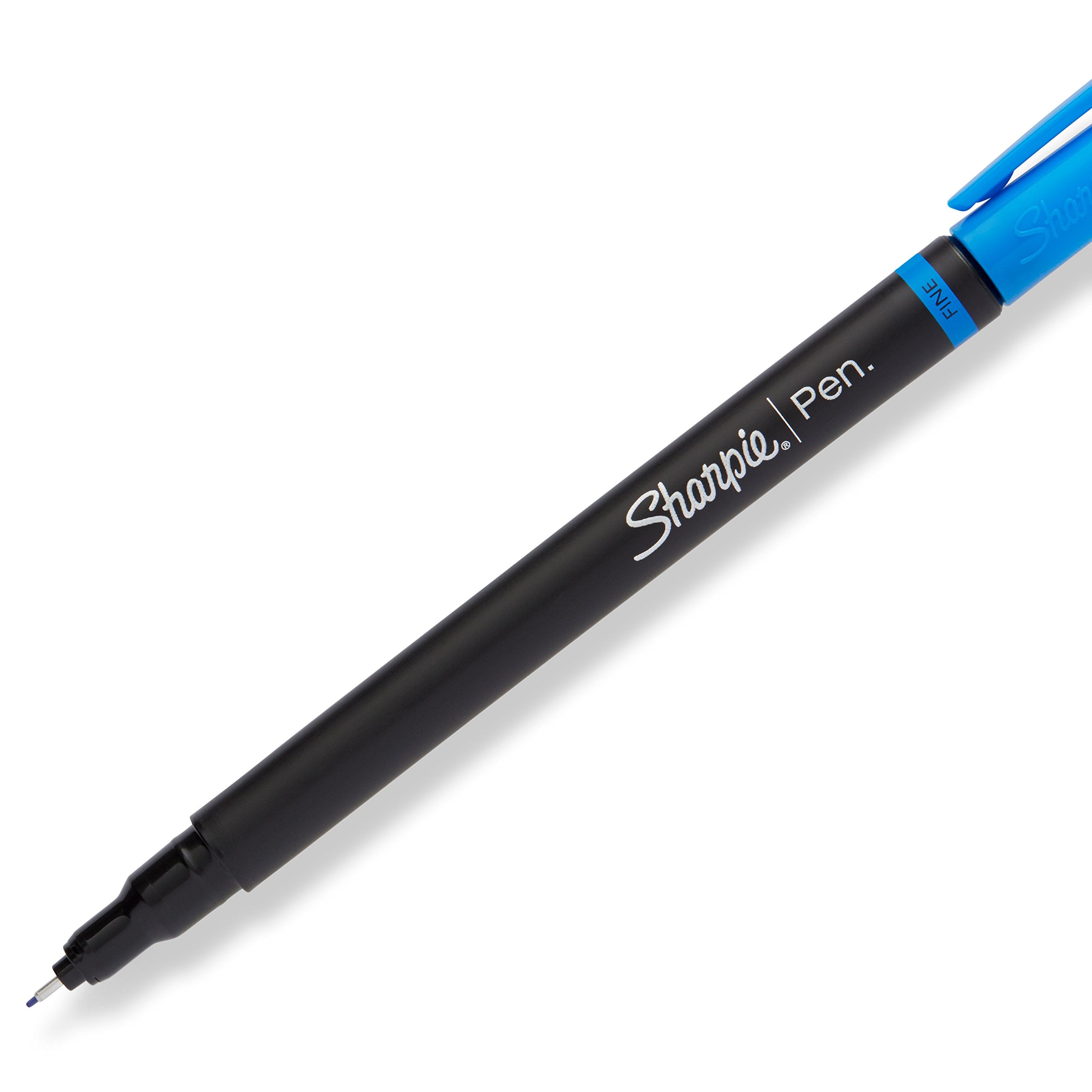 SHARPIE Felt Tip Pens, Fine Point (0.4mm), Blue, 12 Count, Felt Tip Pens, Fine Point (0.4m - Image 4