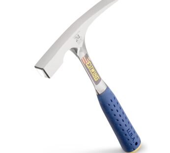 ESTWING Bricklayer’s/Mason’s Hammer – 24 oz Masonary Tool with Forged Steel Construction &