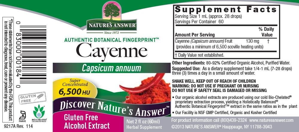 Nature's Answer Cayenne Pepper Tincture 2 Fluid Ounce | Natural Metabolism Booster | Suppo - Image 3