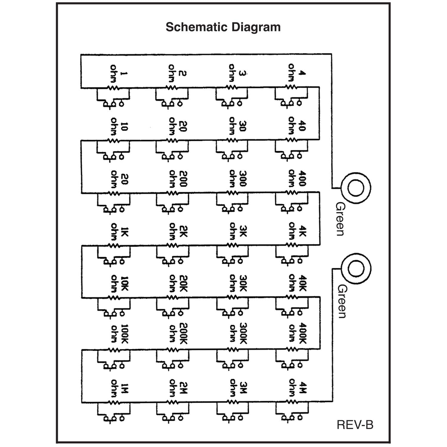 Elenco Resistance Substitution Box | Resistance Range From 1? To 11, 111 , 110M? | 1% Prec - Image 4