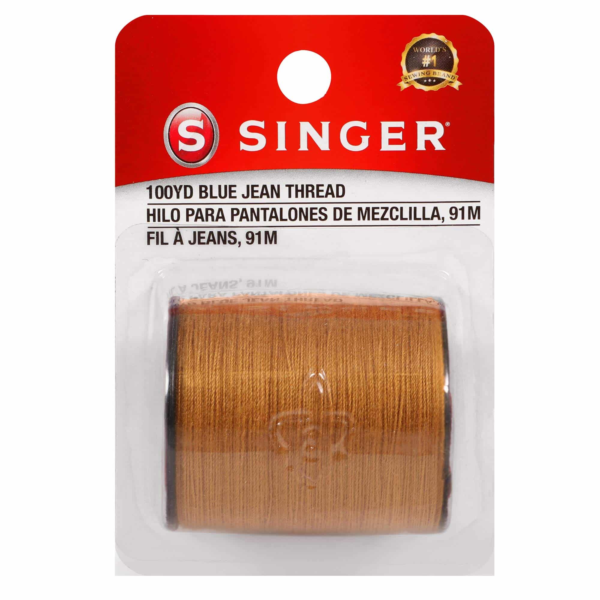 SINGER 67120 Blue Jean Thread, 100 Yards, , Old Gold