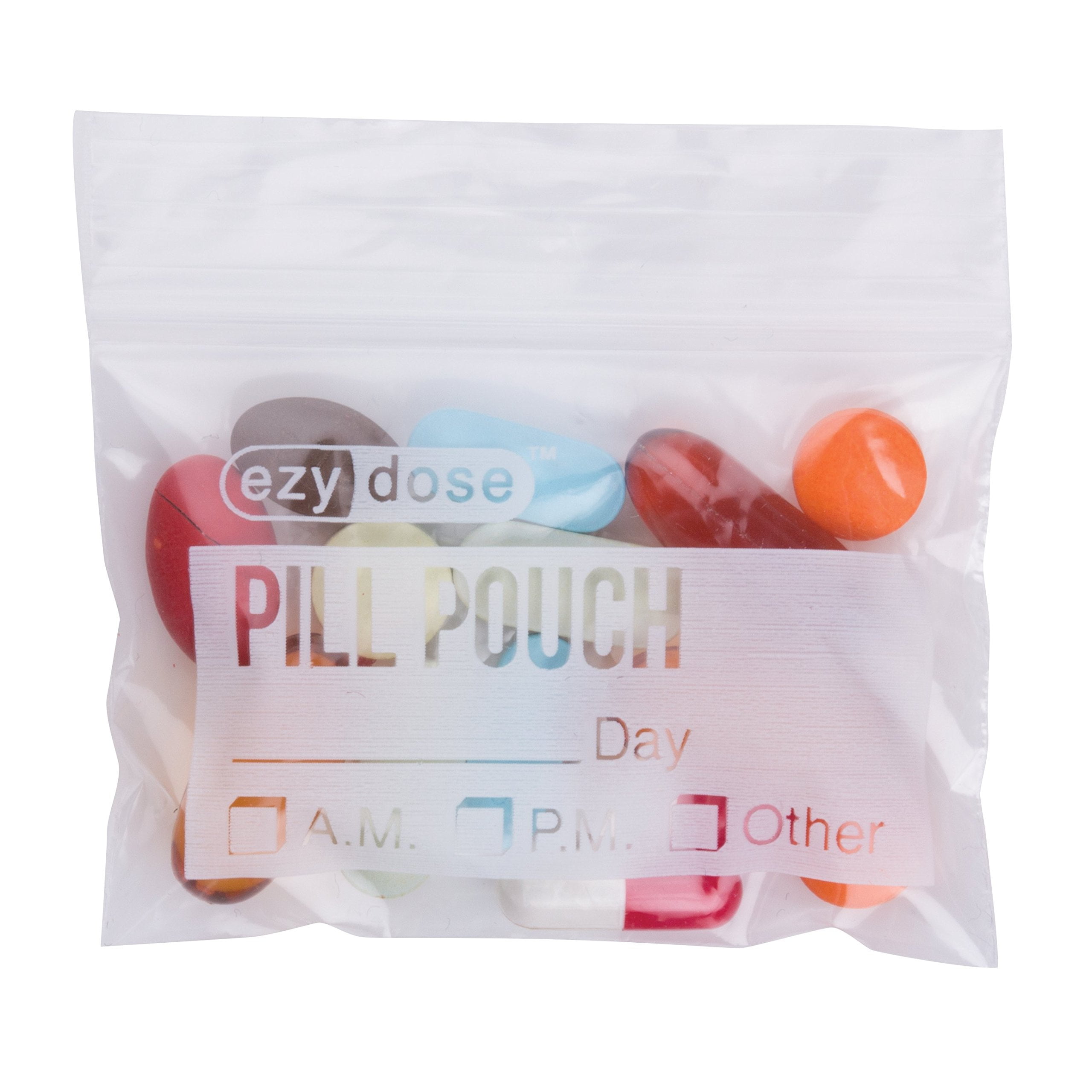 Ezy Dose Disposable Pill Pouches, Pill and Vitamin Storage, Clear, 50 Count - Image 3