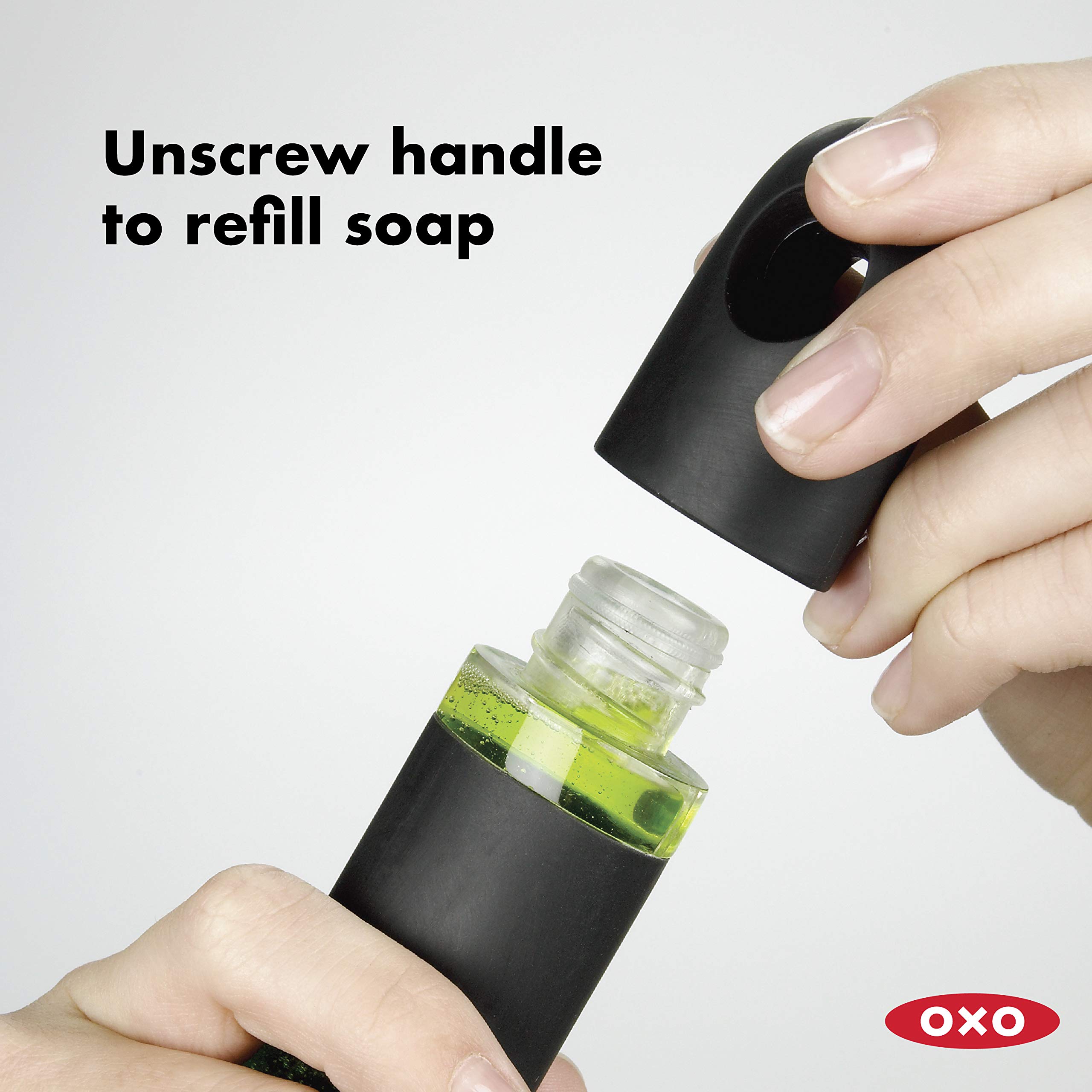 OXO Good Grips Soap Dispensing Dish Brush 15x10x5cm - Image 5