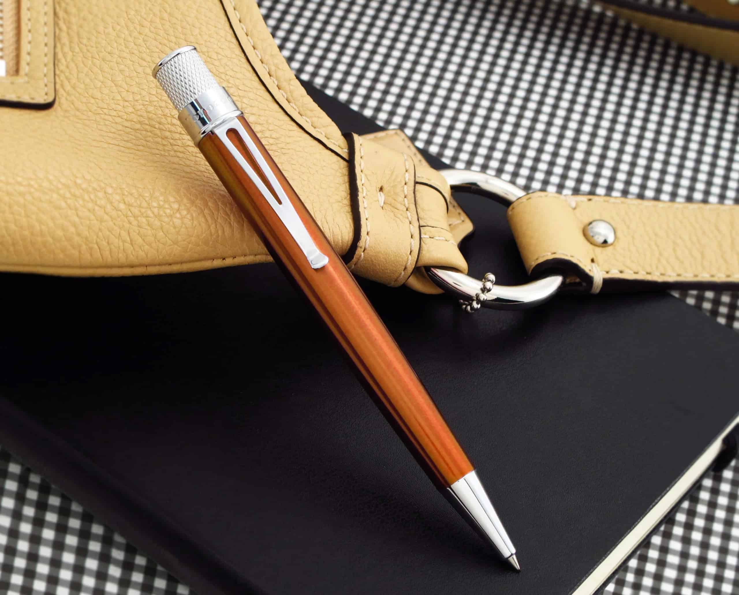 Retro 1951 Tornado? Classic Lacquer Rollerball Pen - Orange - Image 4