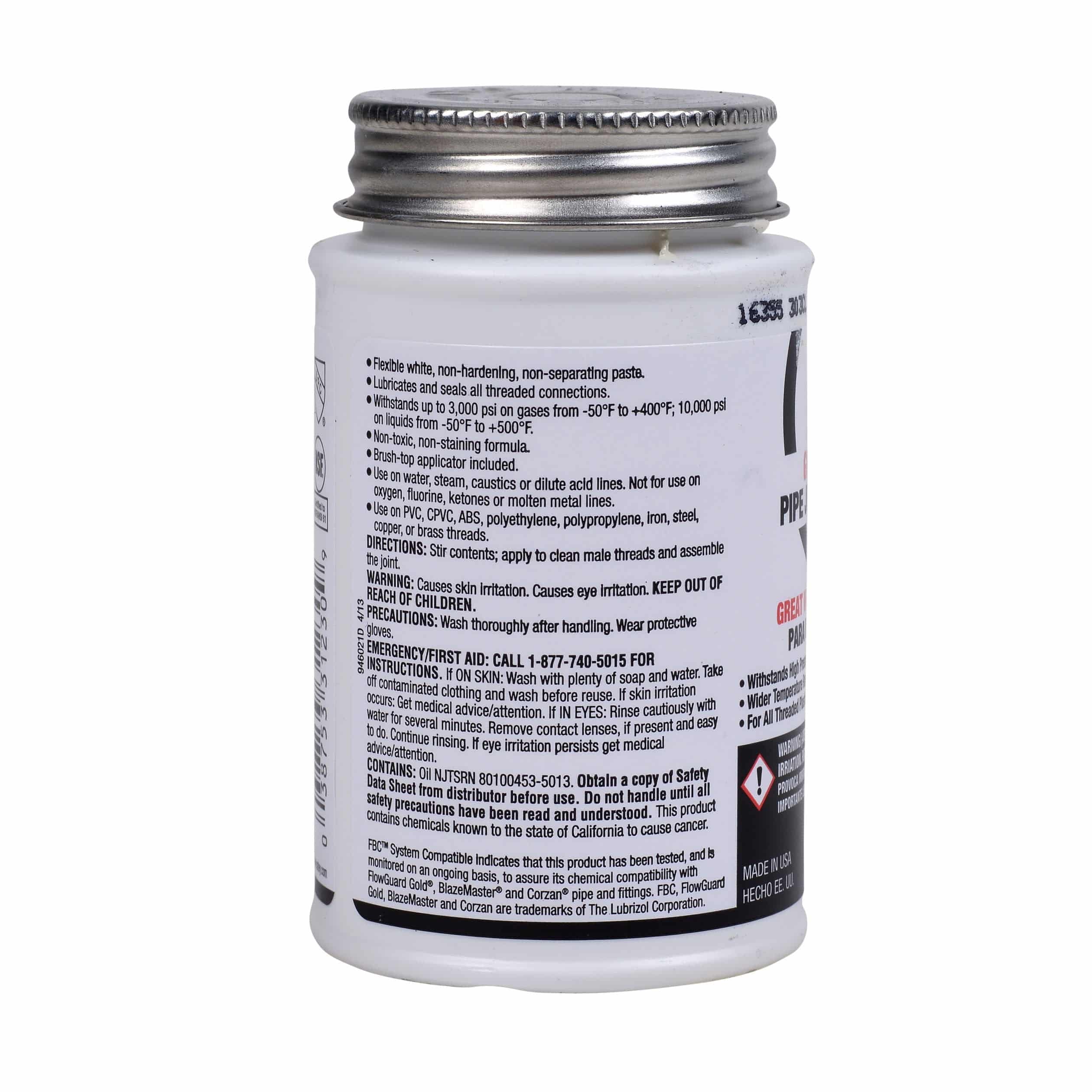 Oatey Pipe Joint Compound 4 Oz White - Image 2