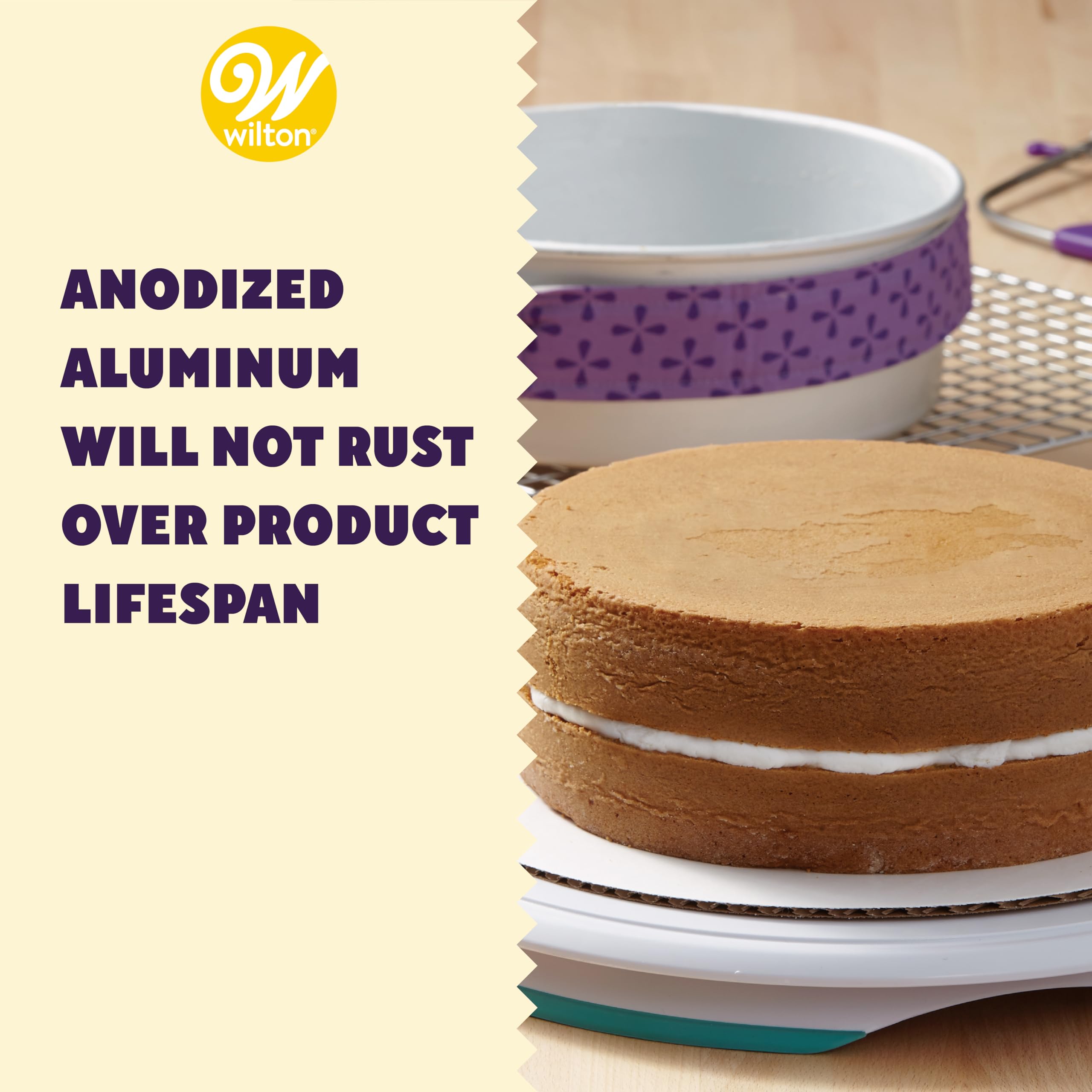 Wilton Performance Pans Aluminum Round Cake Pan, 9 x 2 in., Pack of 2 - Image 5