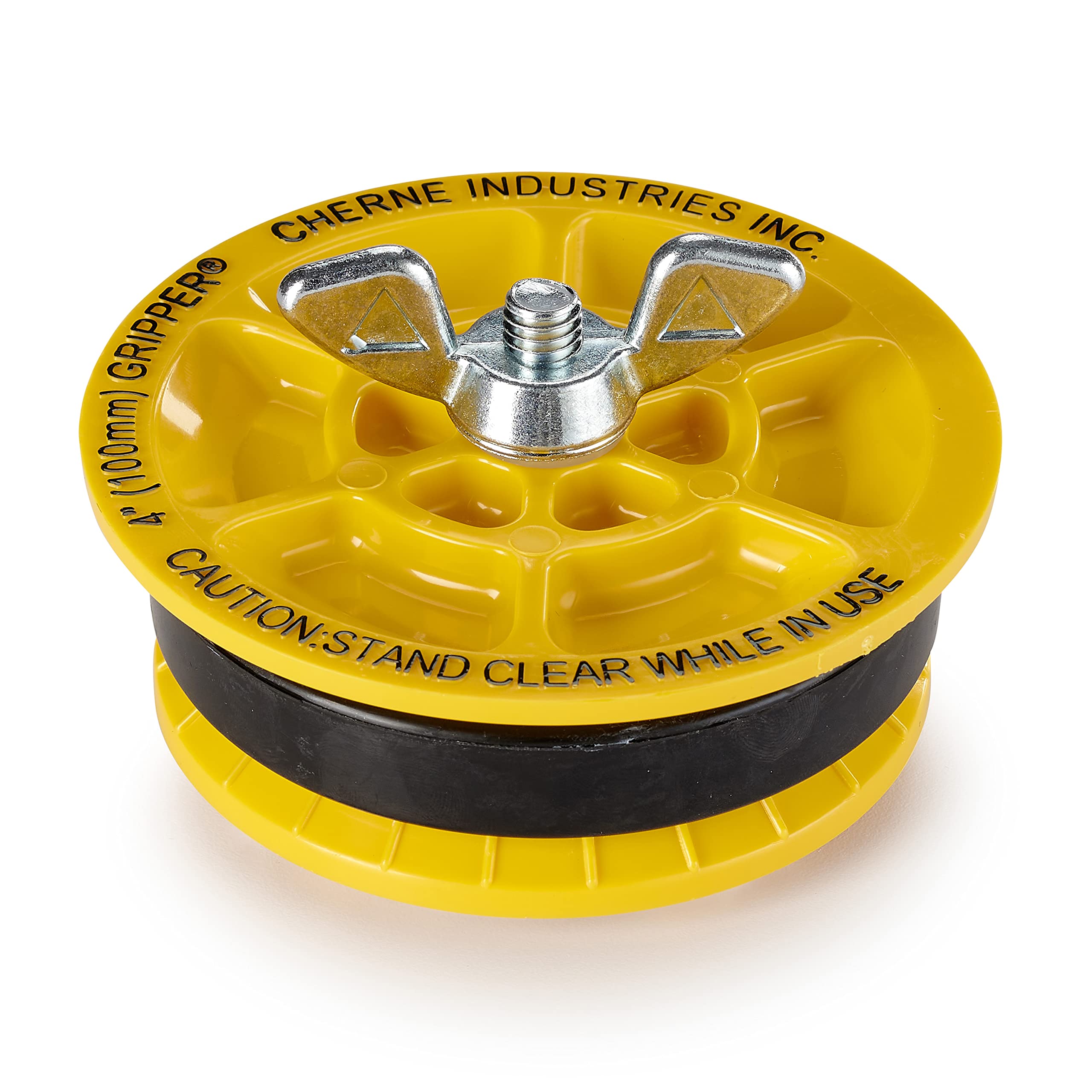Oatey 270245 End of Pipe Gripper Mechanical Plug 4", Yellow