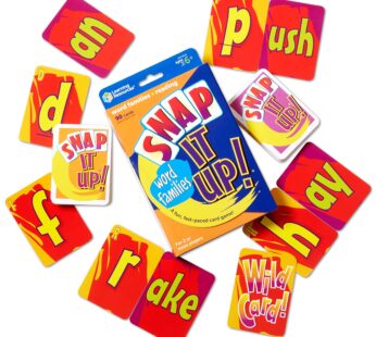 Learning Resources Snap It Up! Phonics & Reading Card Game, Homeschool,Reading Game, 90 Ca
