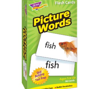 Trend Enterprises: Picture Words Skill Drill Flash Cards, Content-Rich Self-Checking Cards