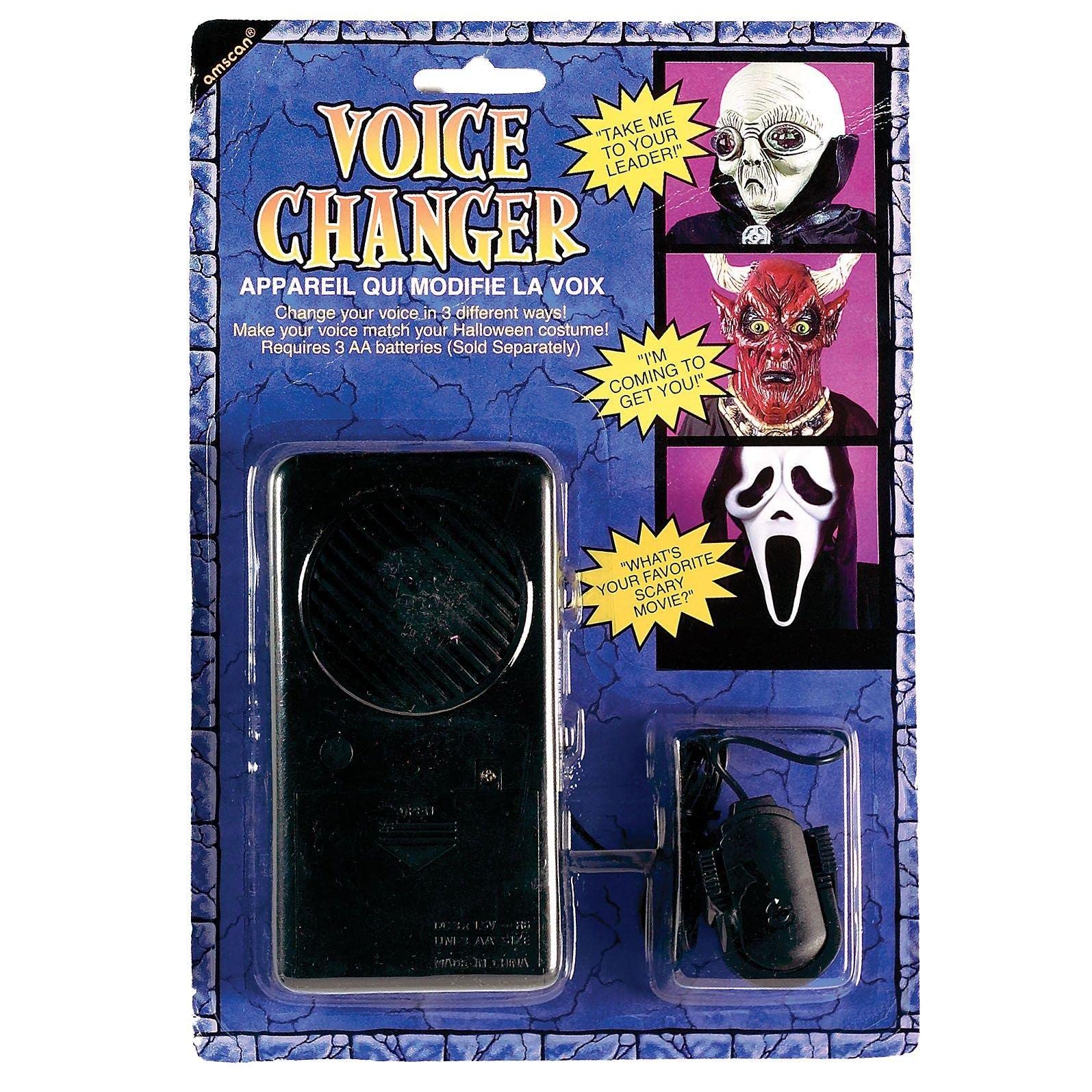 amscan Scary Halloween Voice Changer, Includes Hands Free Microphone with Attached Cord, 1 - Image 2