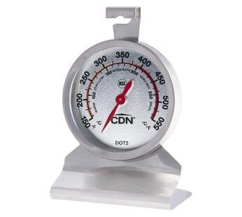 “CDN Oven Thermometer ProAccurate?, Easy-to-Read 2″” Dial, Stainless Steel Housing, Temper