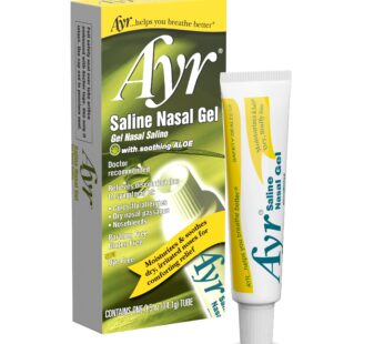 Ayr Saline Nasal Gel, With Soothing Aloe, 0.5 Ounce Tube (Pack of 1)