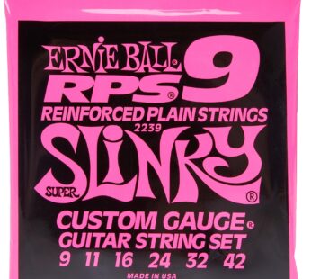 Ernie Ball Super Slinky RPS Nickel Wound Electric Guitar Strings – 9-42 Gauge