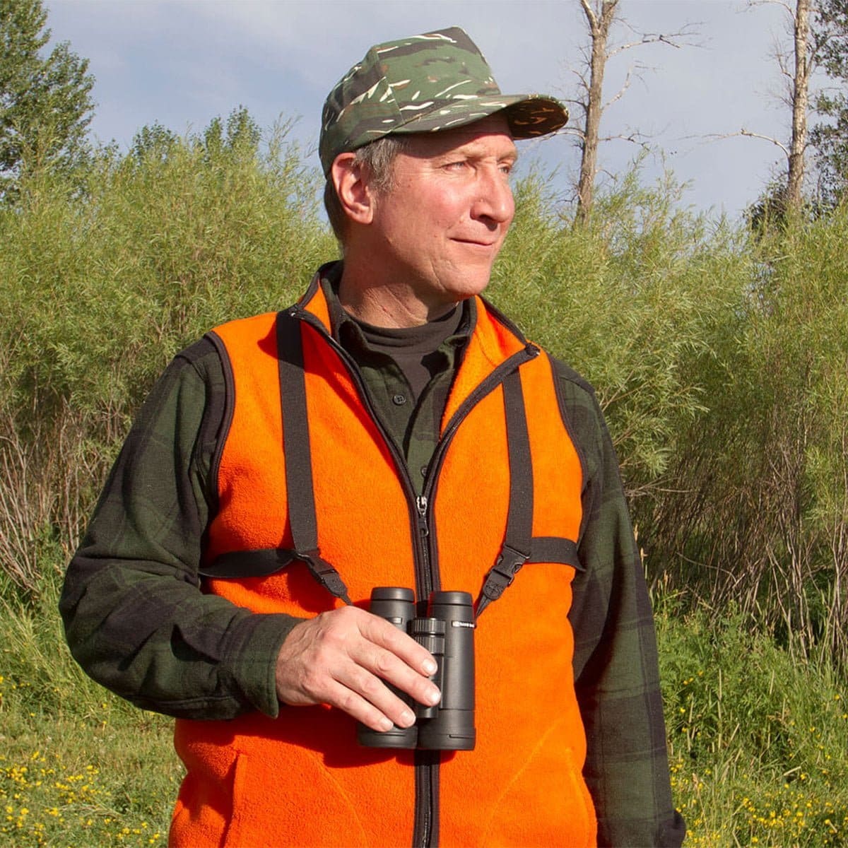 OP/TECH USA Bino/Cam Harness - Self-Adjusting Harness with Quick Disconnects - Elastic,Bla - Image 2