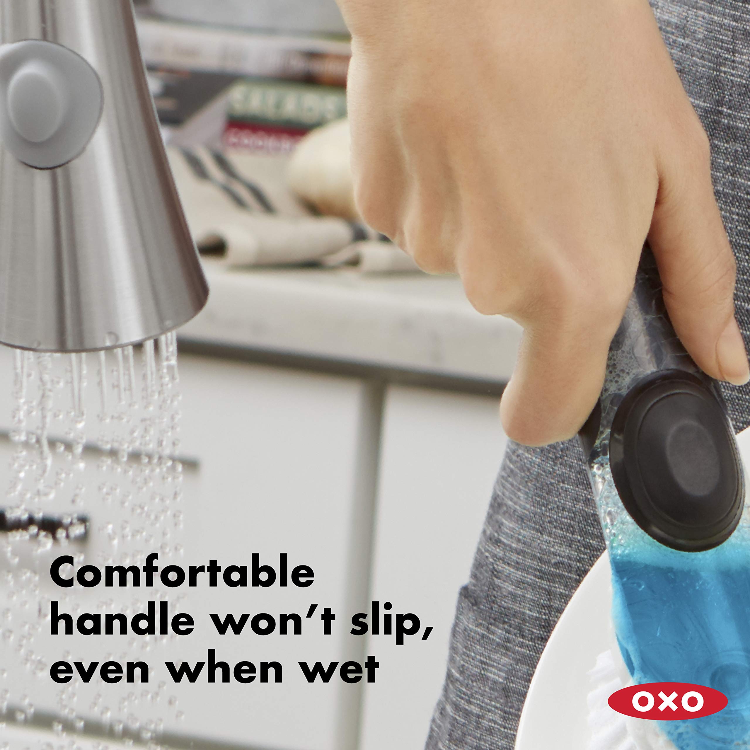 OXO Good Grips Soap Dispensing Dish Brush 15x10x5cm - Image 3