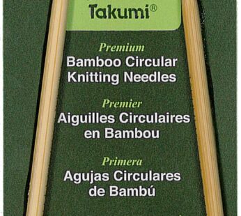 Clover 3016/16-05 Takumi Bamboo Circular 16-Inch Knitting Needles, Size 5