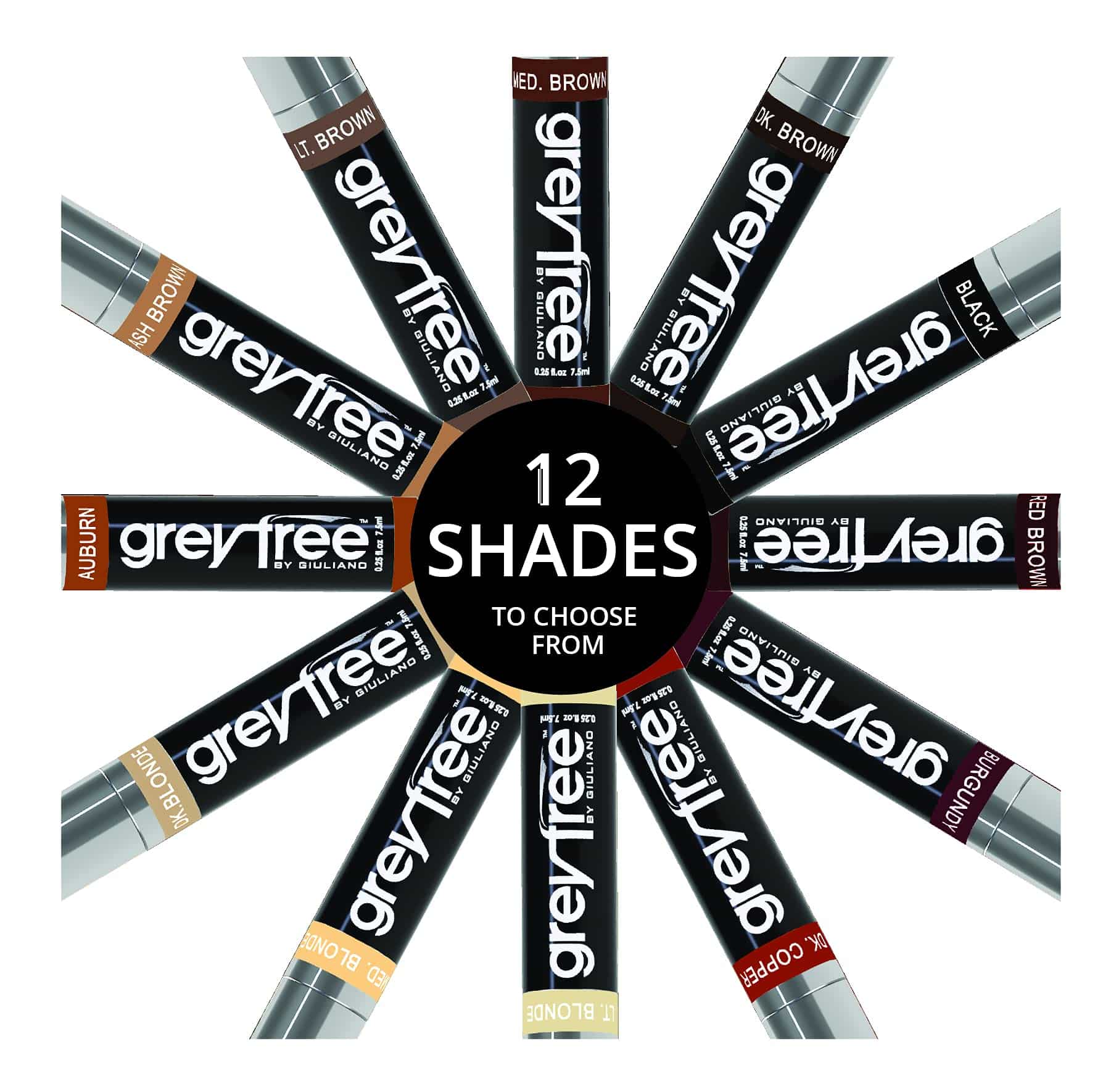 Greyfree Root Touch-Up Hair Mascara Black Temporary Gray Roots Concealer - Image 6