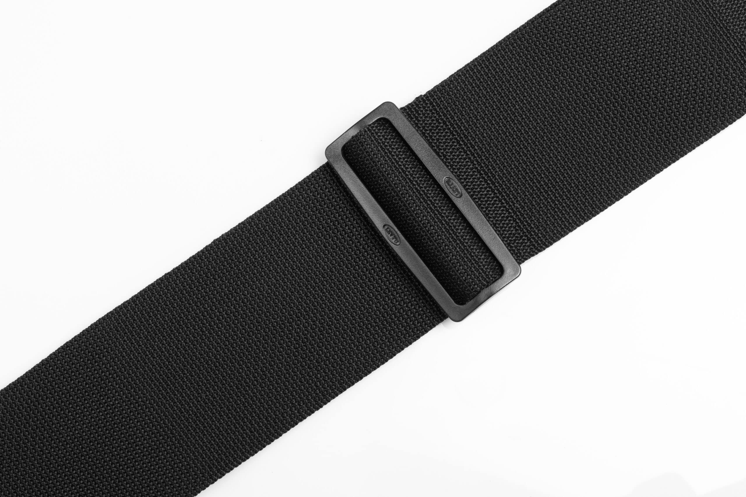 Levy's Leathers M8P3-BLK 3" Polypropylene Guitar Strap, Black - Image 3