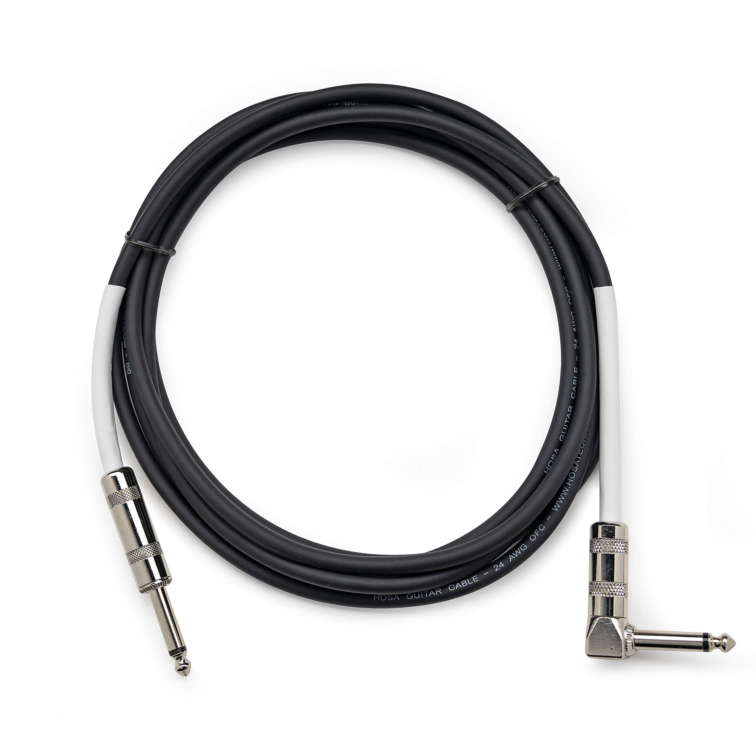 Hosa GTR-210R Straight to Right Angle Guitar Cable, 10 Feet,Black - Image 2