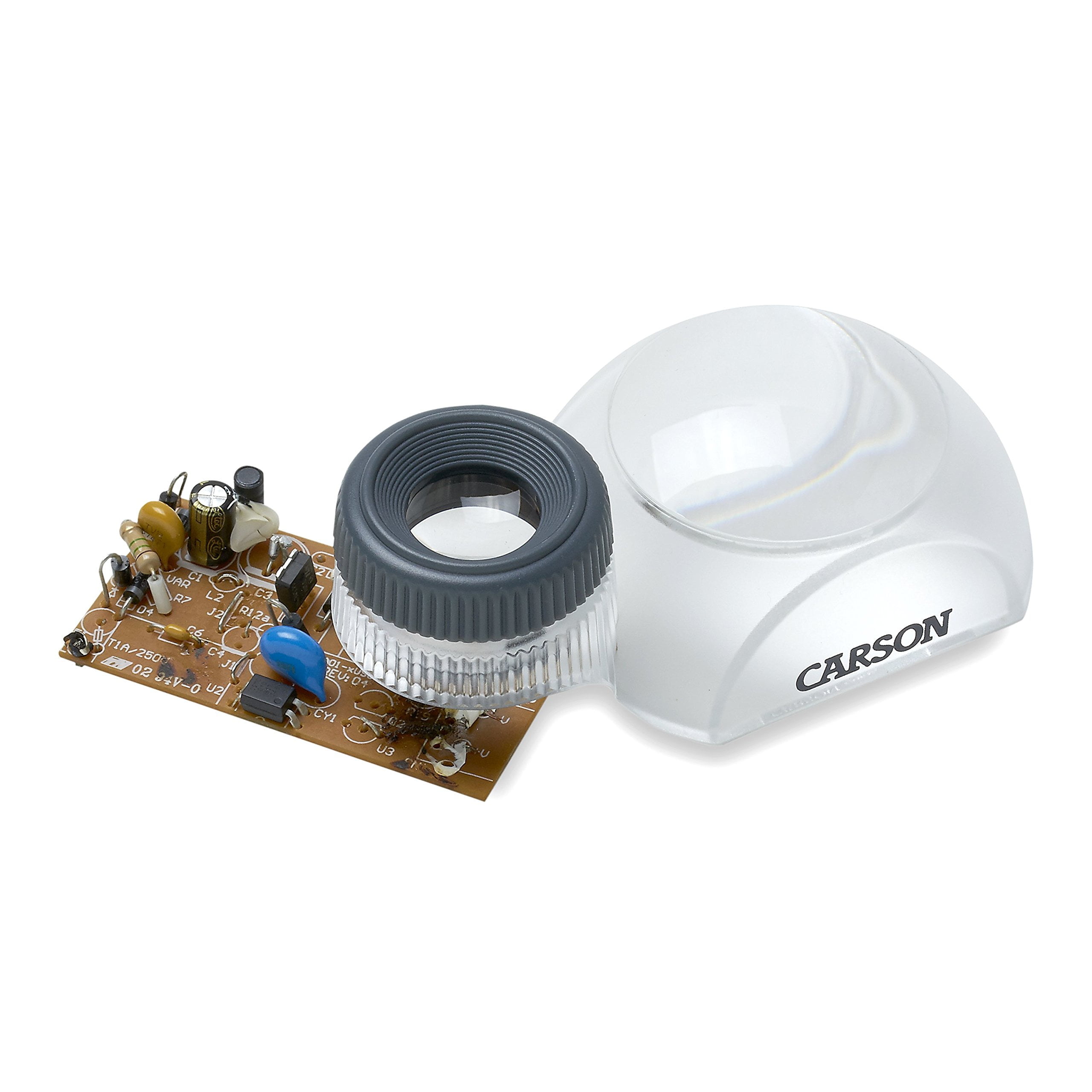 Carson DualView 3x Stand Loupe Magnifier with 12x Focusing Loupe (DV-30) - Image 6