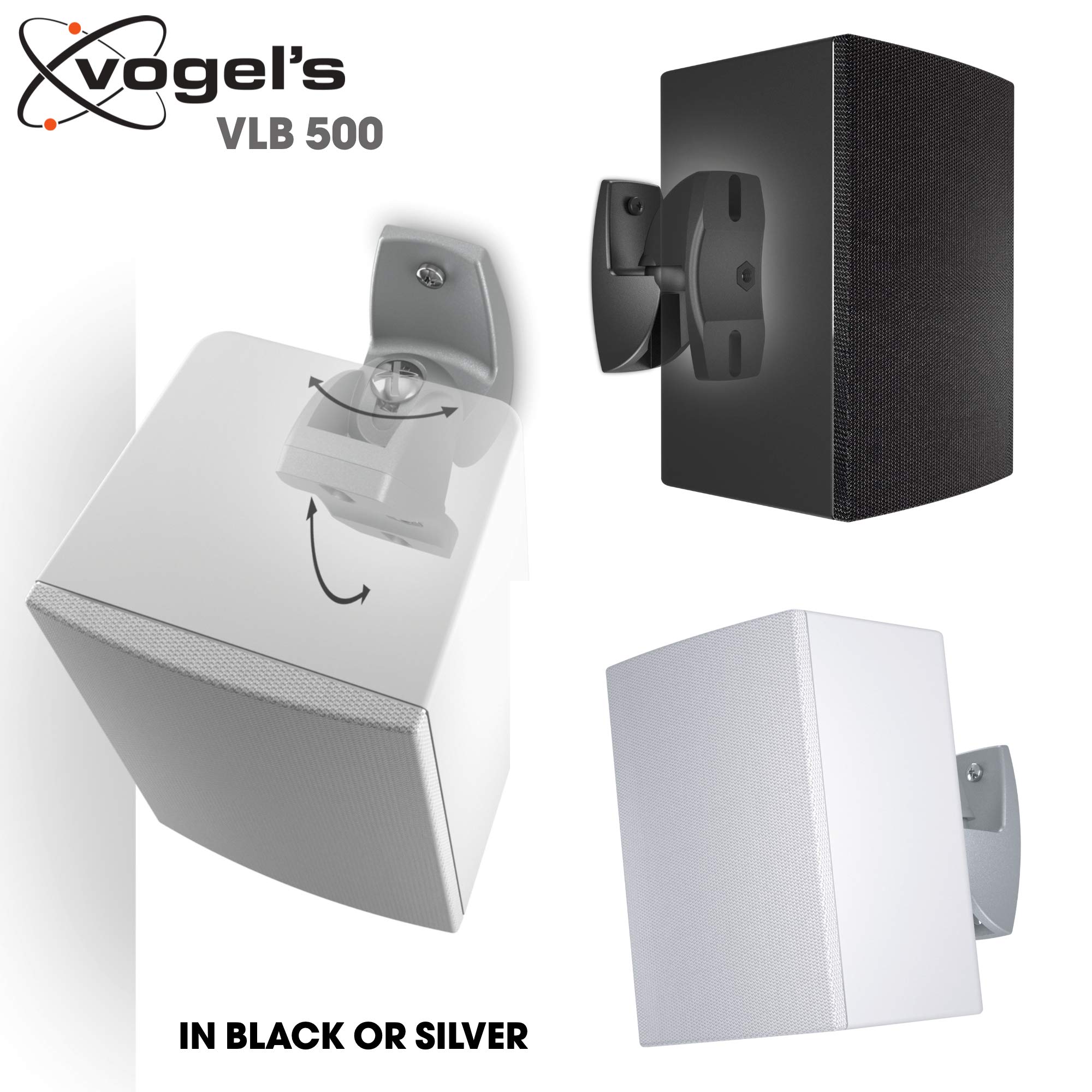 Vogel's VLB 500 Universal Speaker Wall Mount Set | Swivels up to 180? (Left/Right) | Can b - Image 3