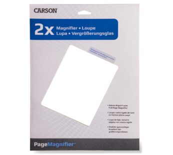 Carson 2x Power Rigid Frame 8.5×11 Inch Page Magnifier for Reading Newspapers, Magazines,