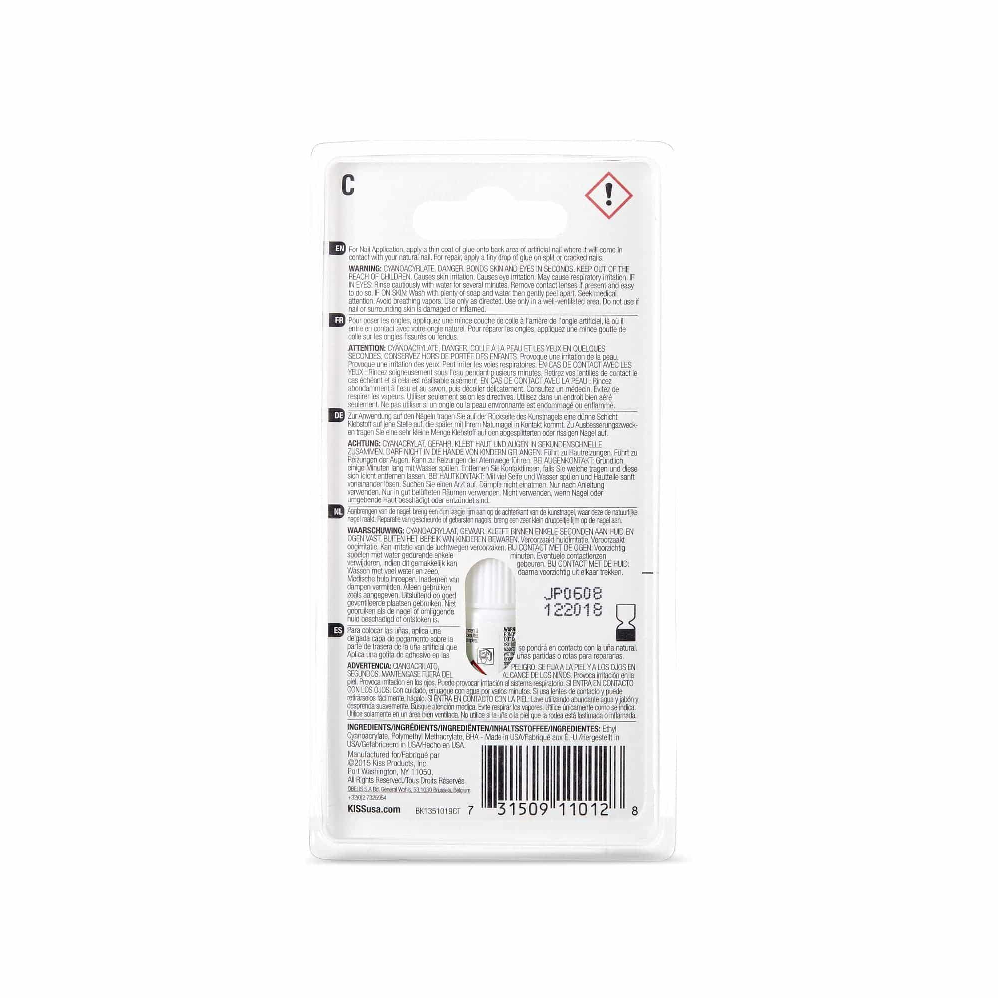 KISS Products Maximum Speed Nail Glue, Clear, 0.1 Ounce - Image 3