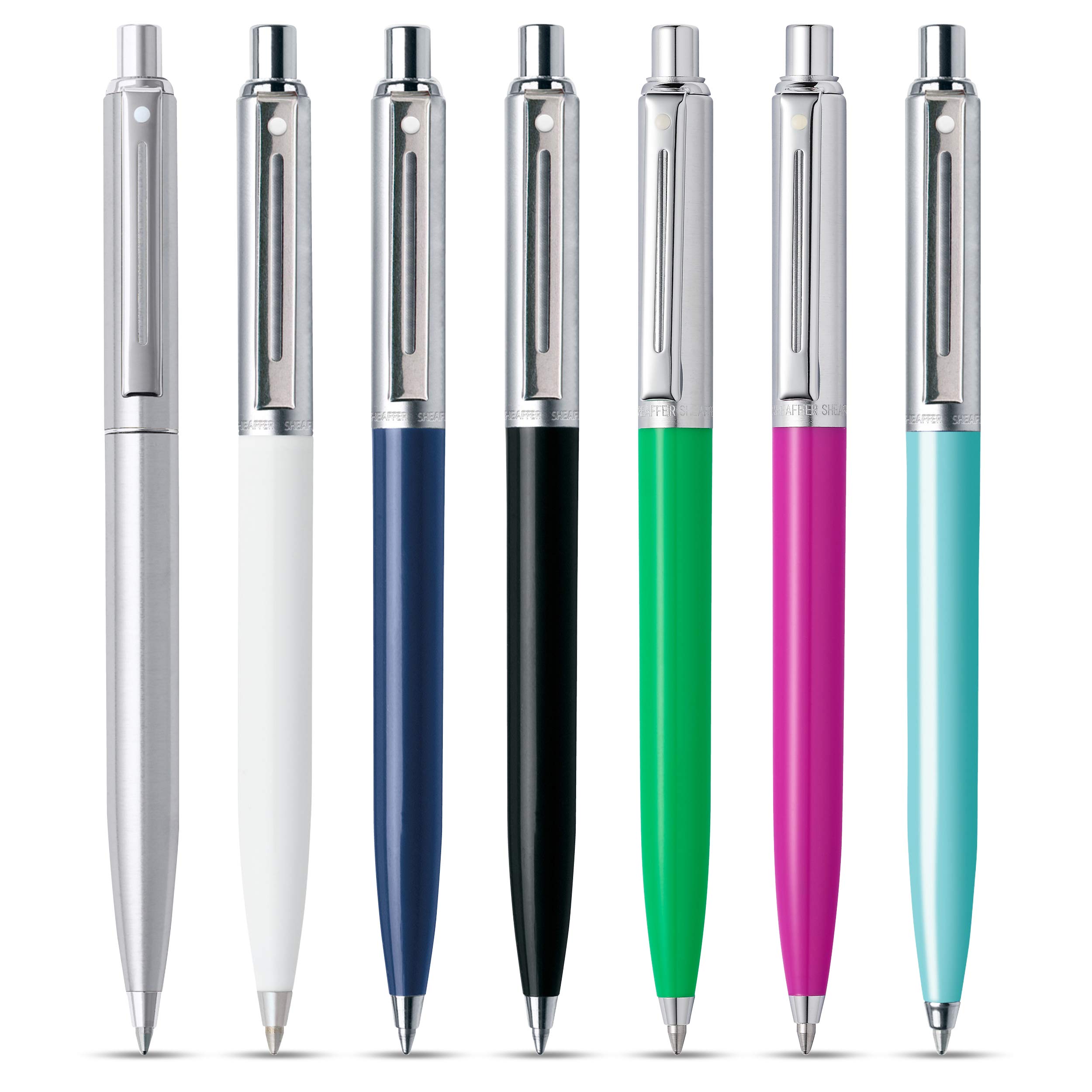 Sheaffer Sentinel Turquoise Ballpoint Pen with Chrome Trim - Image 2