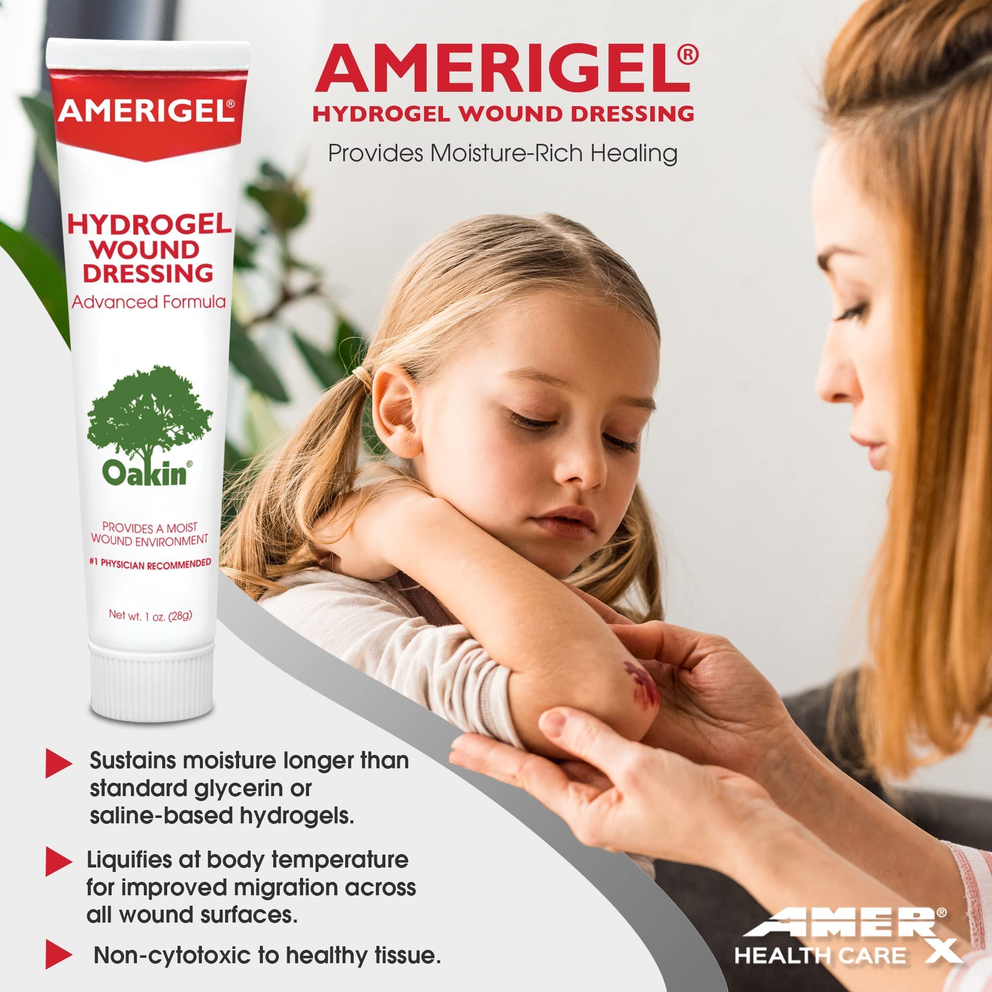 AMERIGEL Hydrogel Wound Dressing (1 oz.) - Provides Moisture-Rich Healing Environment for - Image 2