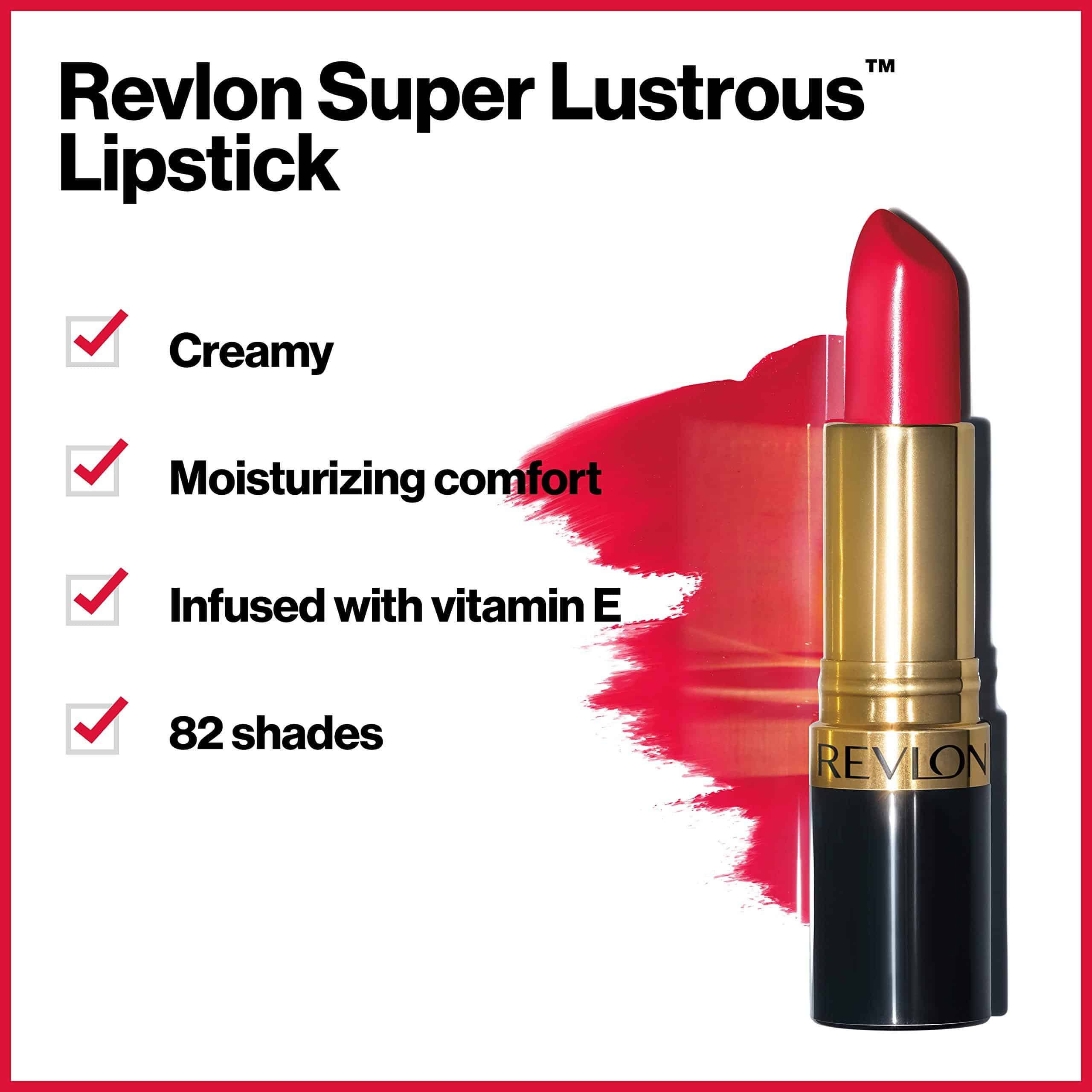Revlon Super Lustrous Lipstick, Really Red - Image 3